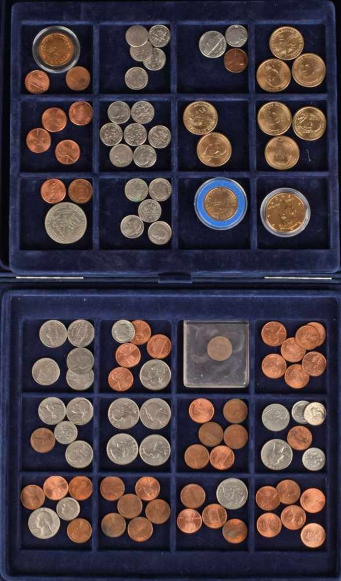 Sammlung Münzen USA insg. über 120 Münzen, dabei u.a. 1 x "District of Columbia & U.S. Territories - Bild 2 aus 2