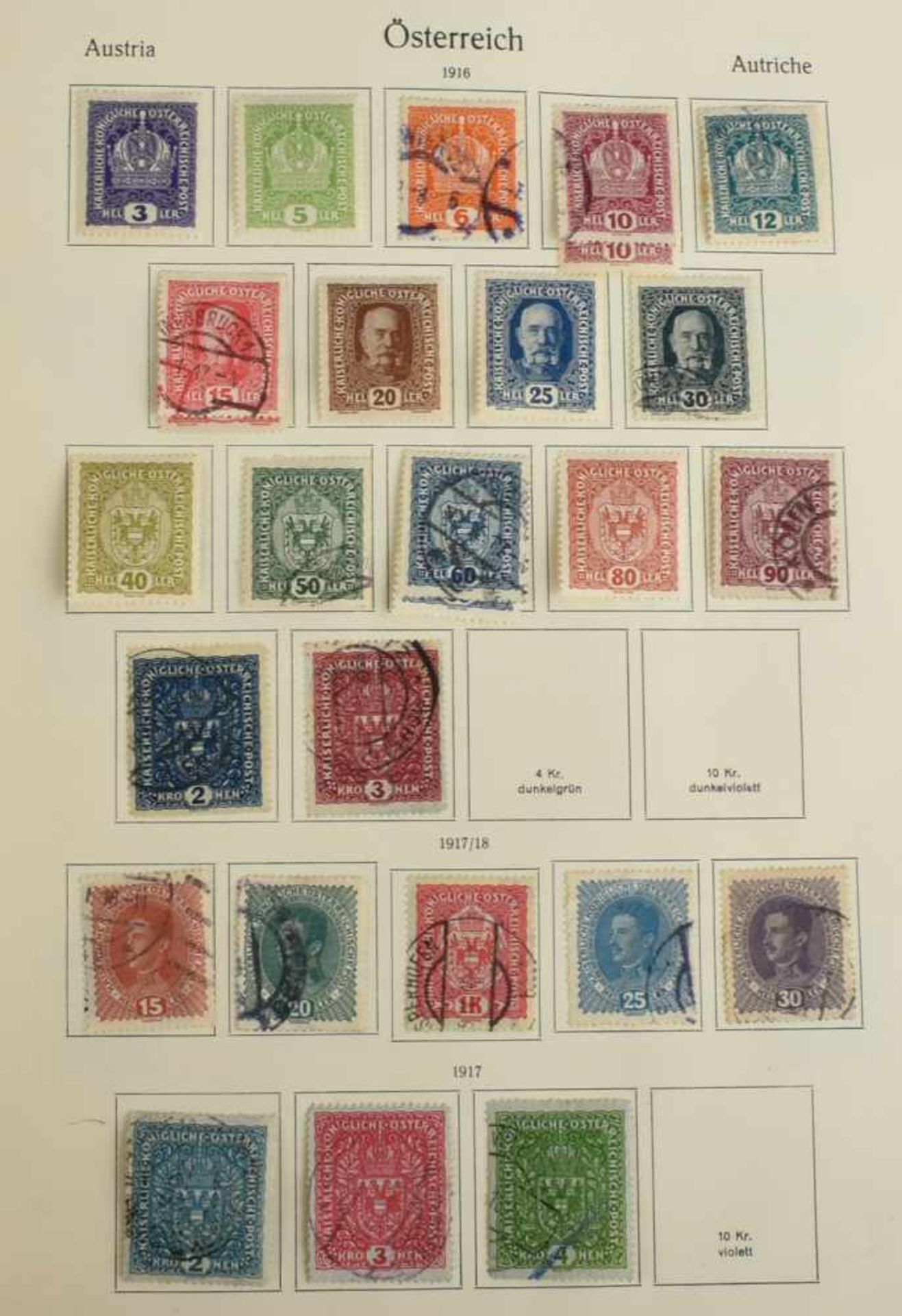 Briefmarken postfrisch (Falz) und gestempelt, dabei: Deutsches Reich, III. Reich, Böhmen und Mähren, - Bild 4 aus 4