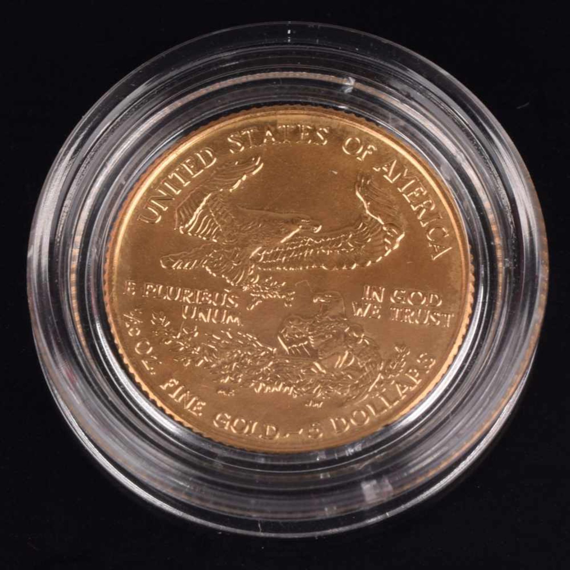 Goldmünze Amerika 5 Dollars in Gold, 916,66/1000, 3,393 g, av. schreitende Liberty, rv. "American - Bild 3 aus 3