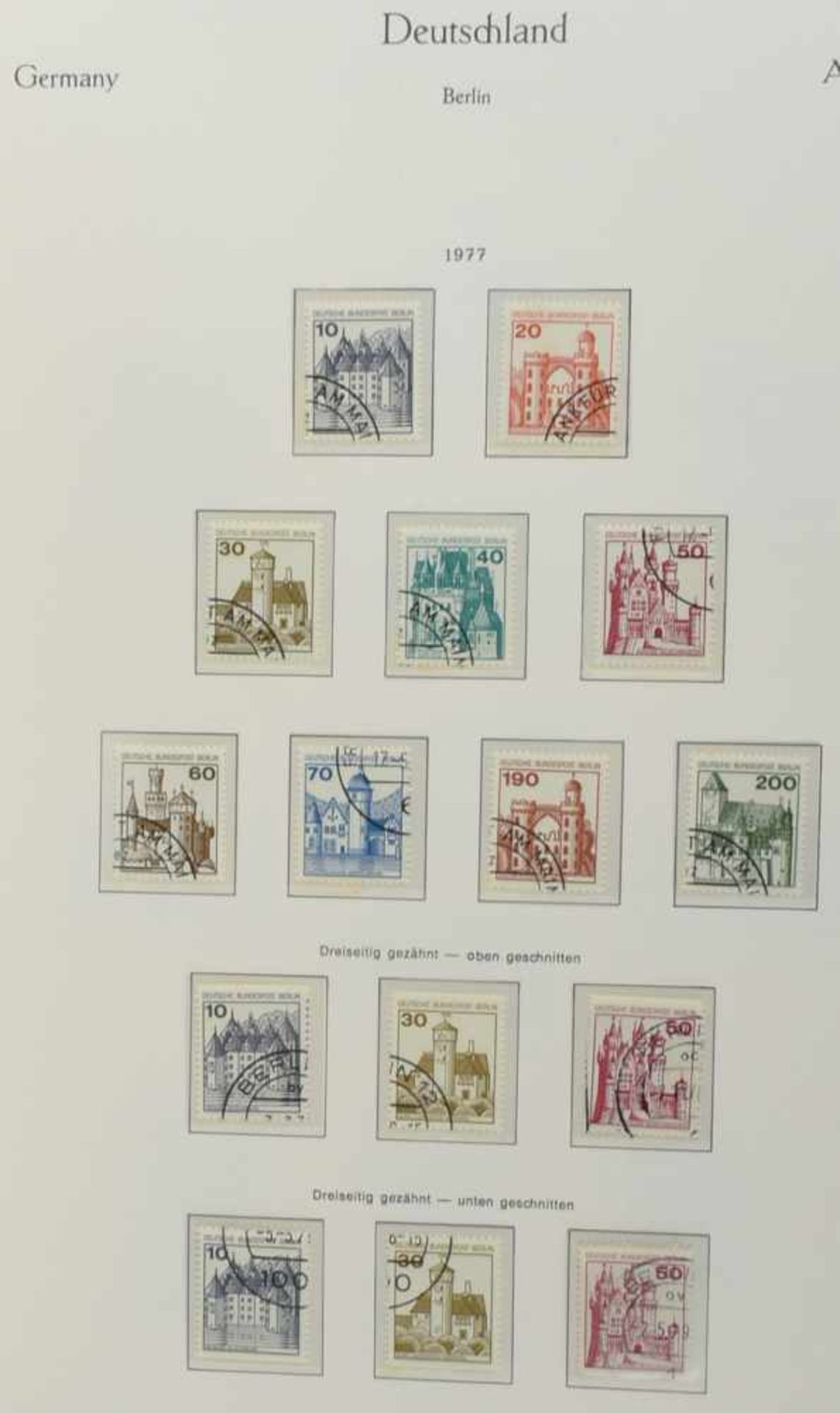 Sammlung Briefmarken Westberlin postfrisch und gestempelt (saubere Rundstempel), jew. Zeitraum - Bild 3 aus 3