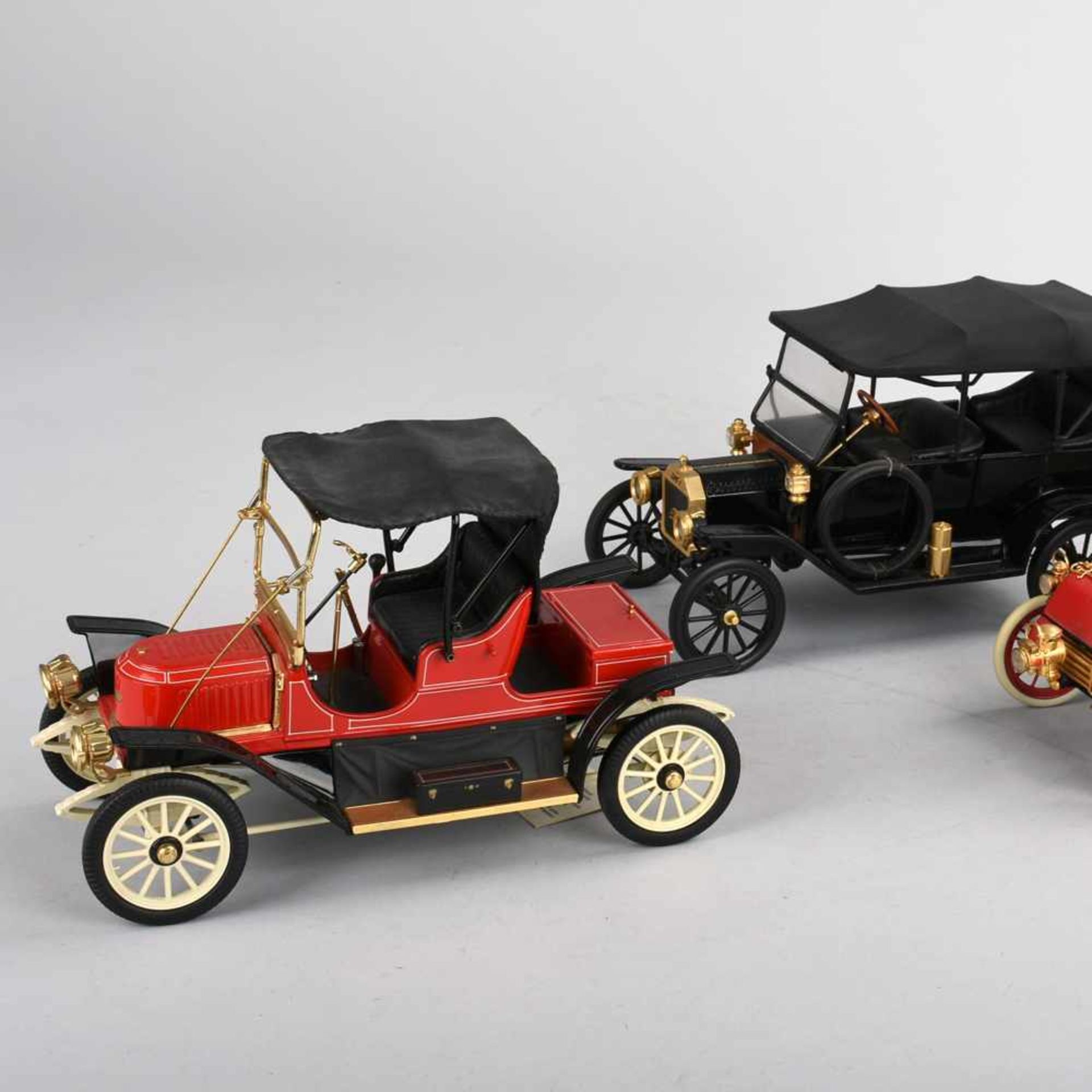 Drei Automodelle Kollektion Franklin Mint Precision Models, Oldtimermodell 2 x Ford Modell A Stanley