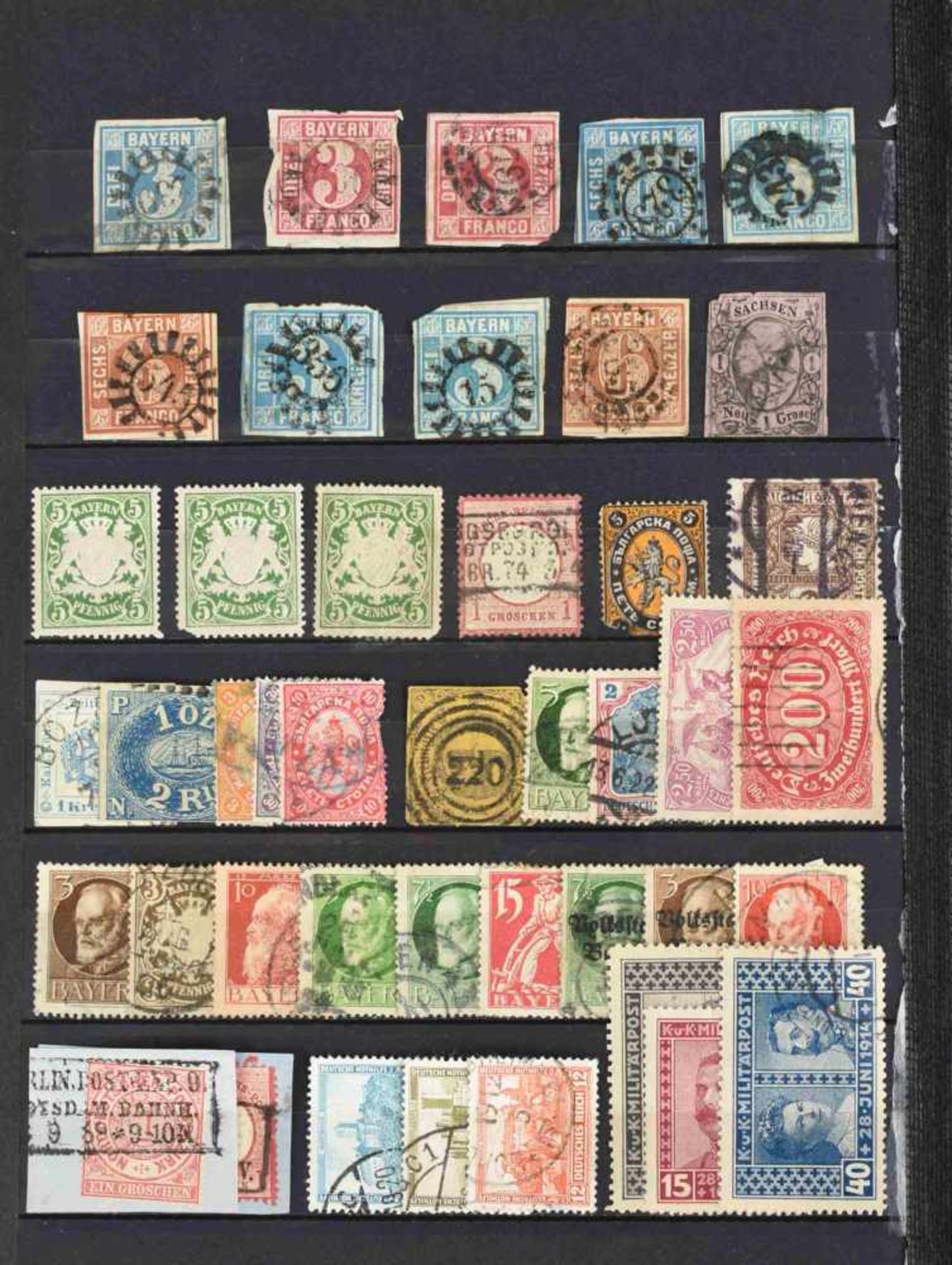 Konvolut Briefmarken postfrisch und gestempelt, dabei div. Ausgaben Altdeutschland (Bayern, - Bild 2 aus 2