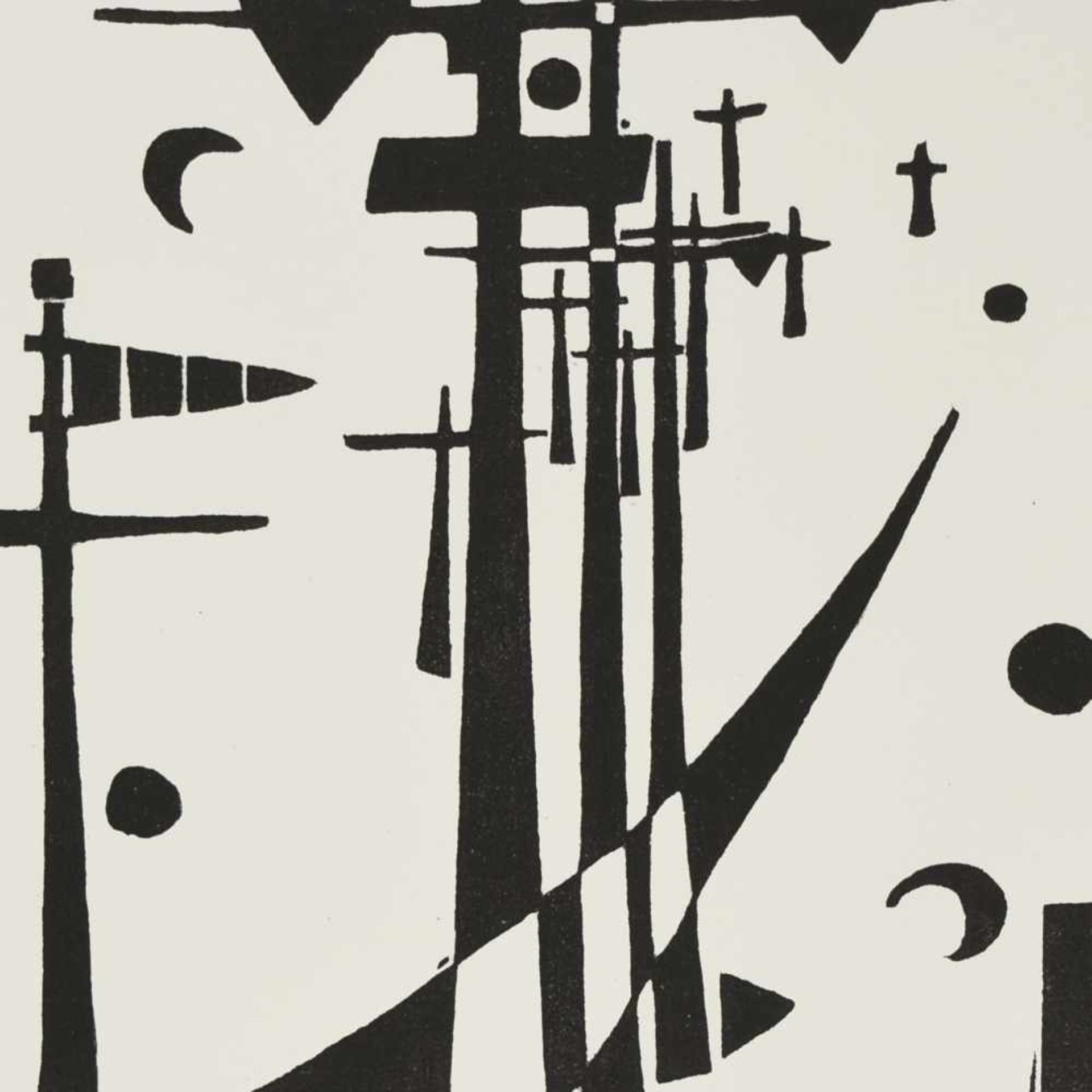 Rentsch, Lothar (1924 Plauen - 2017 ebd.) Linolschnitt auf Hahnemühle, "Lichtmaste", unter dem Druck