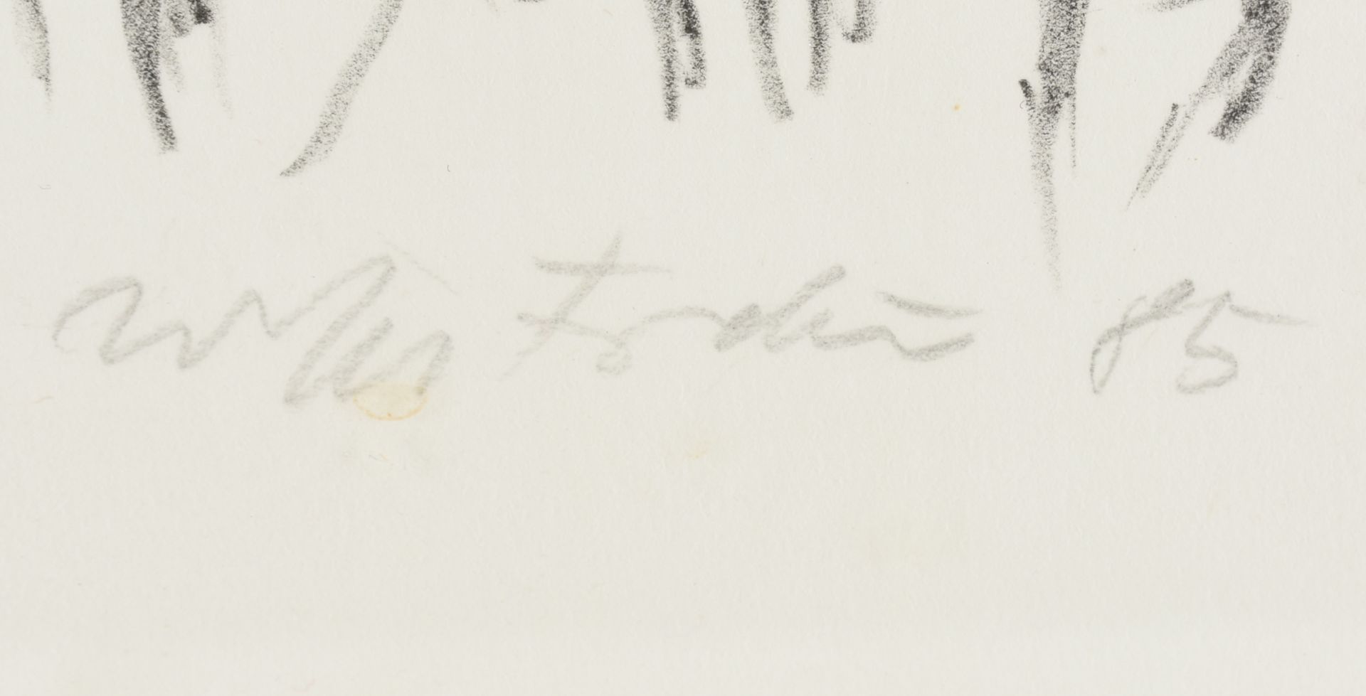 Undeutlich signiert Lithografie auf Bütten, "Casanova, Die Schauspieltruppe, II", unter dem Druck in - Bild 4 aus 4
