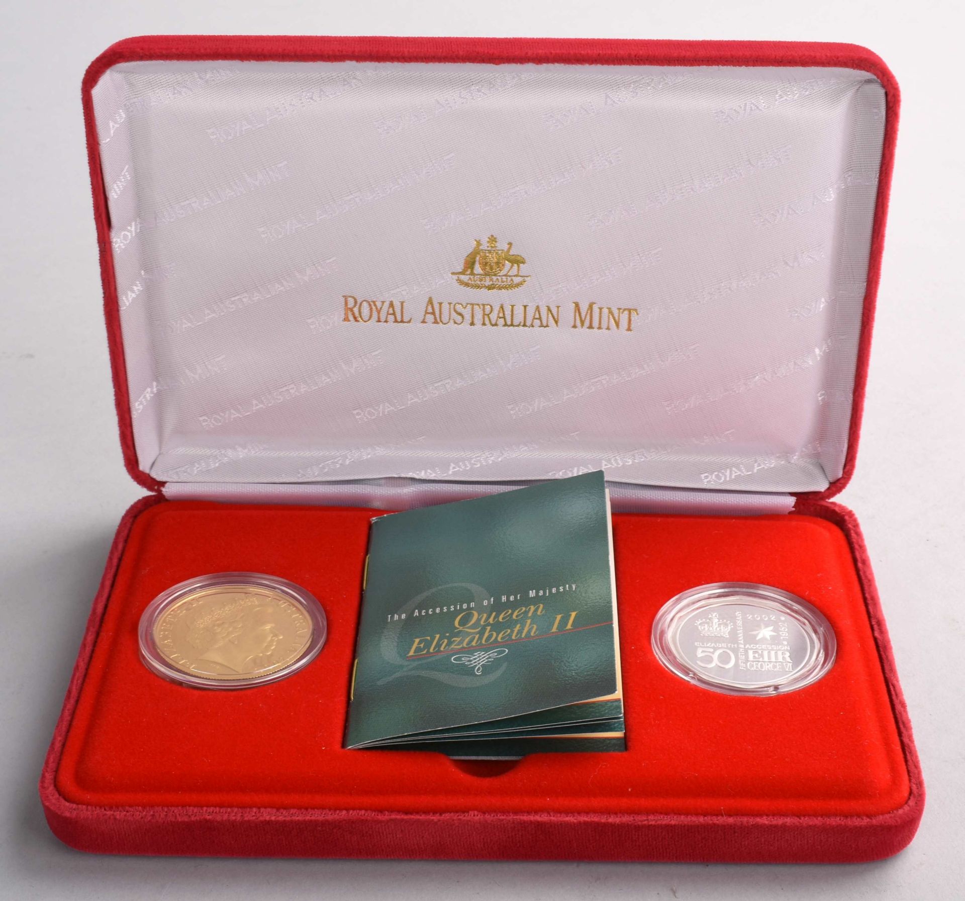 Seltenes Gold- und Silbermünzenset Australien 2002 1 x 100 Dollars in Gold, 999/1000, 1 oz (31,103 - Bild 4 aus 5