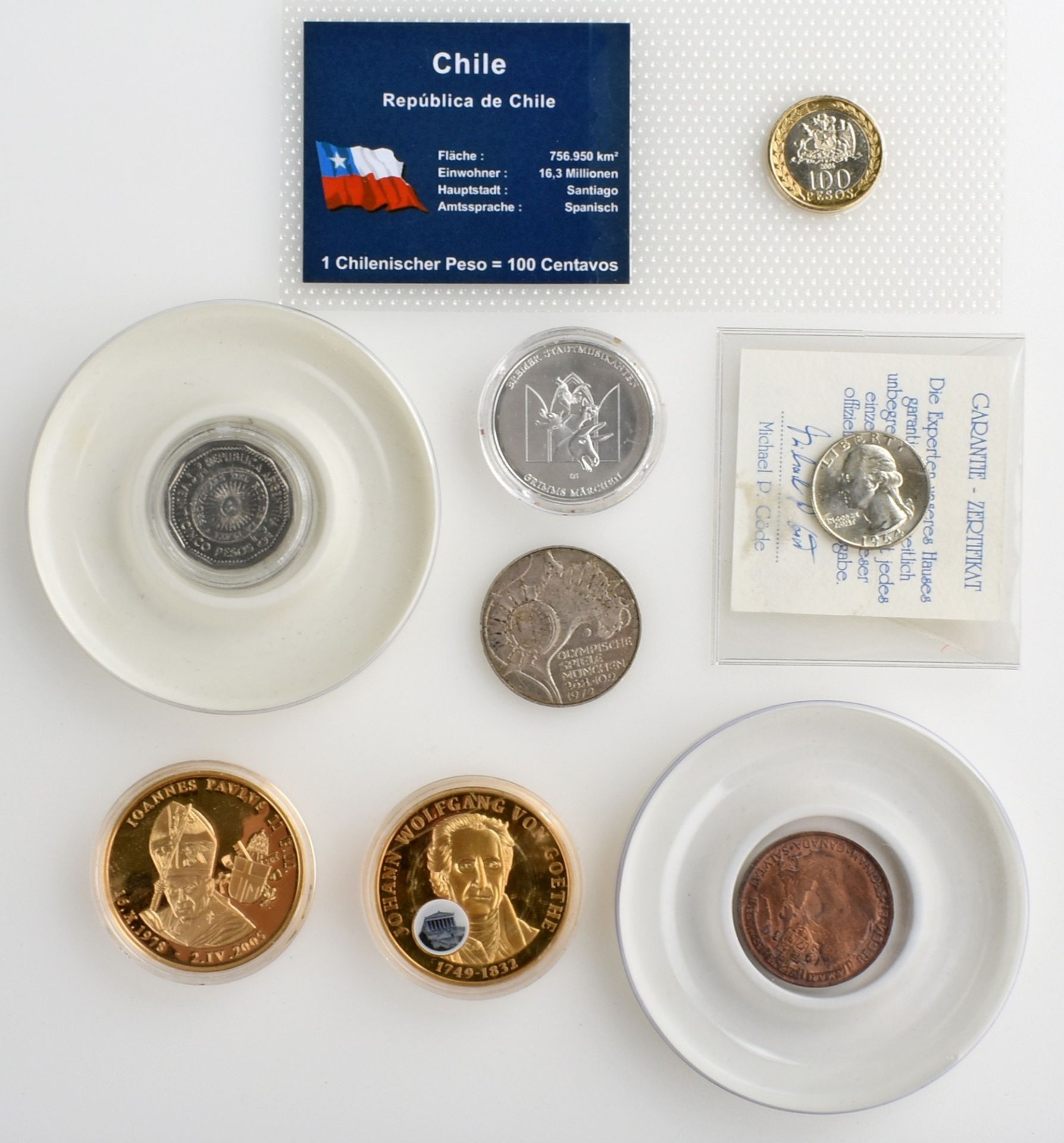 Konvolut Münzen und Gedenkprägungen insg. wohl an die 60 Stück, dabei u.a.: 1 x 10 DM in Silber - Bild 2 aus 5