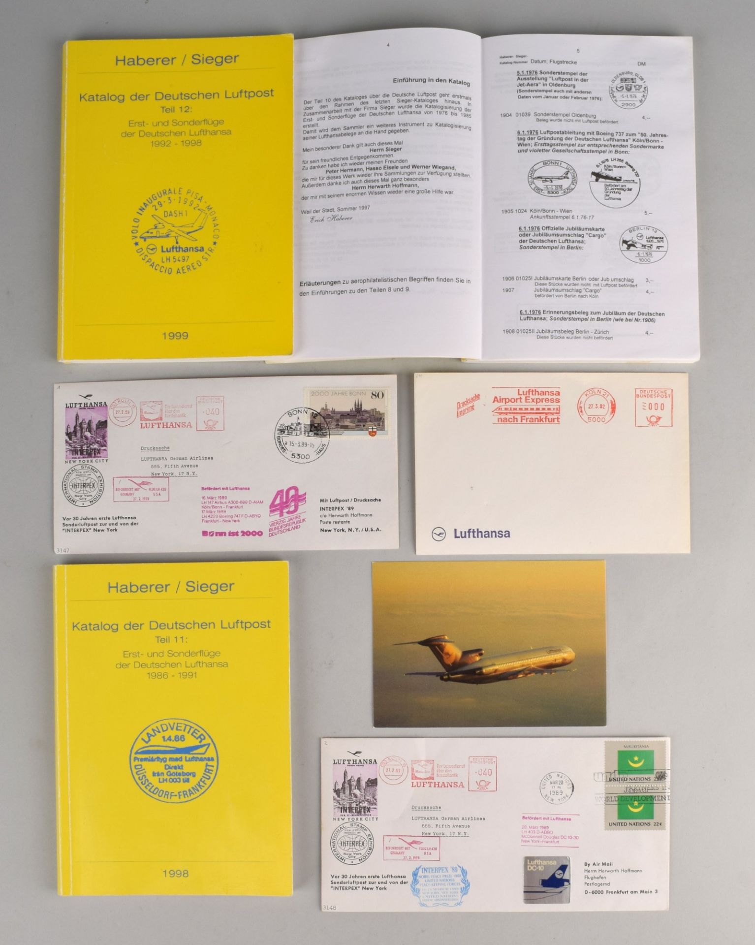 Sammlung Luftpostbelege Lufthansa insg. über 1400 Belege, einmalig umfangreiche Sammlung, die - Bild 2 aus 2
