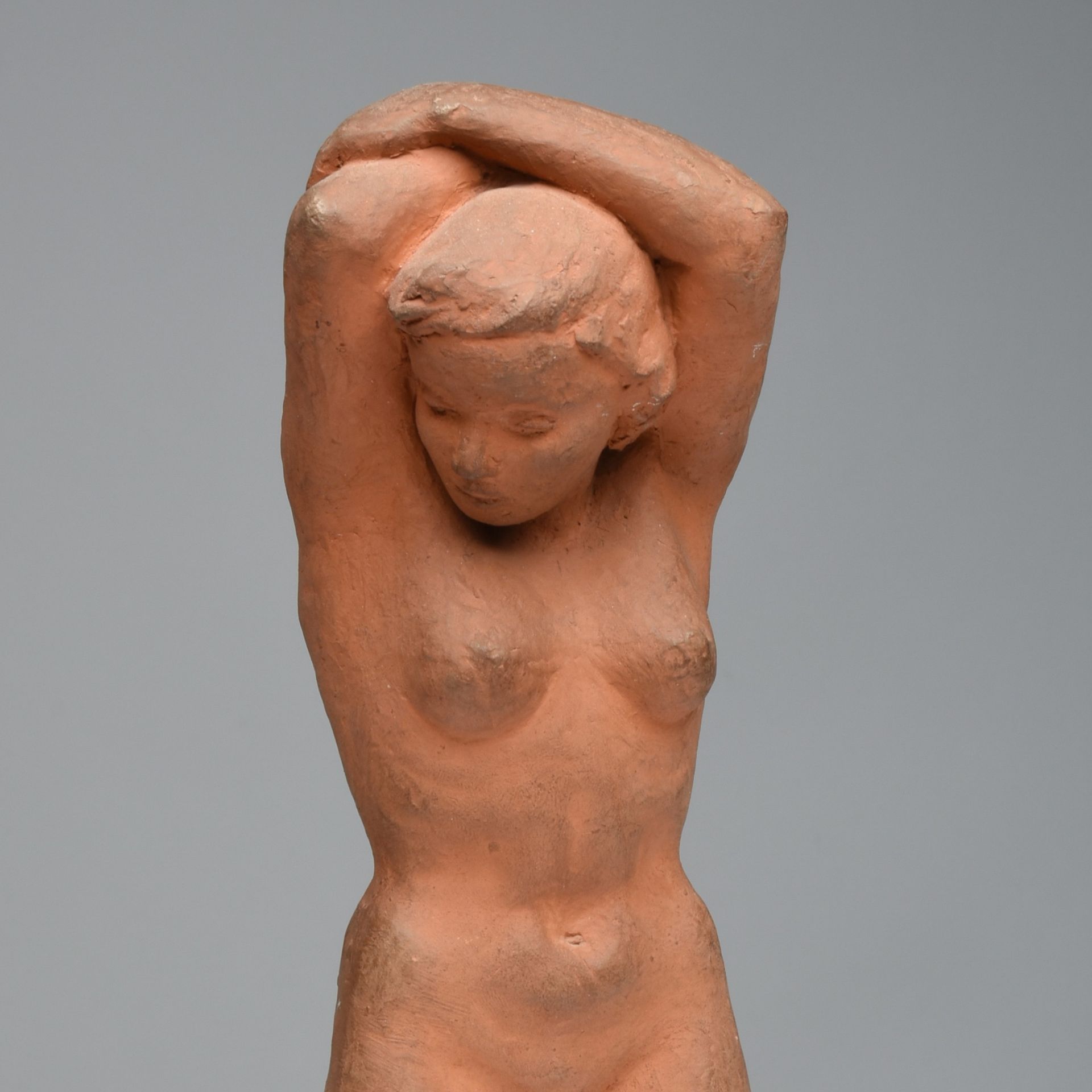 Doerr-Niessner, Lore (1920 Stuttgart - 1983 Hardt) Keramik, unbekleidete Figur einer jungen Frau mit