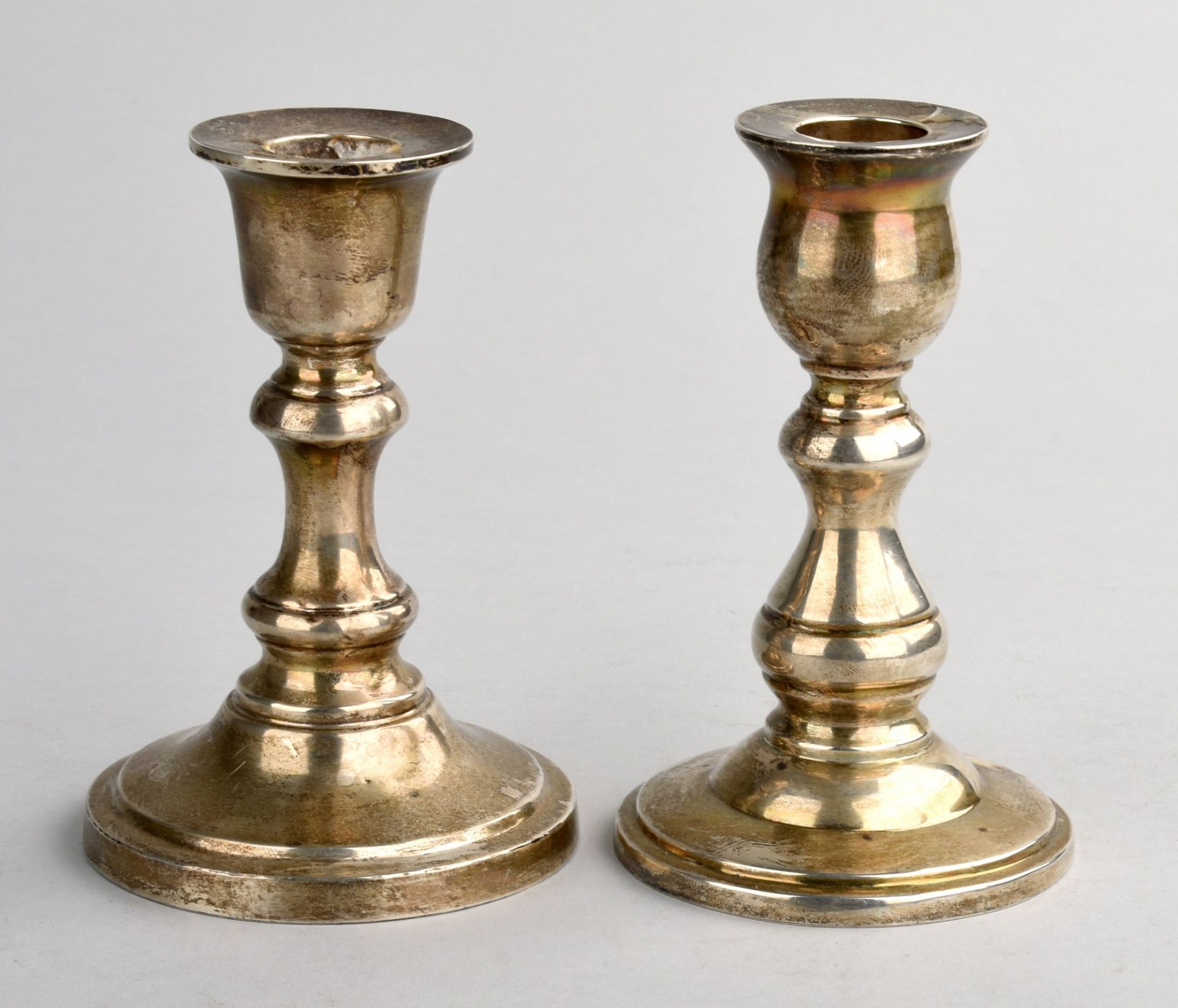 Paar Tischleuchter Silber 925, gemarkt "Thailand", je einflammig, in leicht abweichender - Bild 2 aus 2