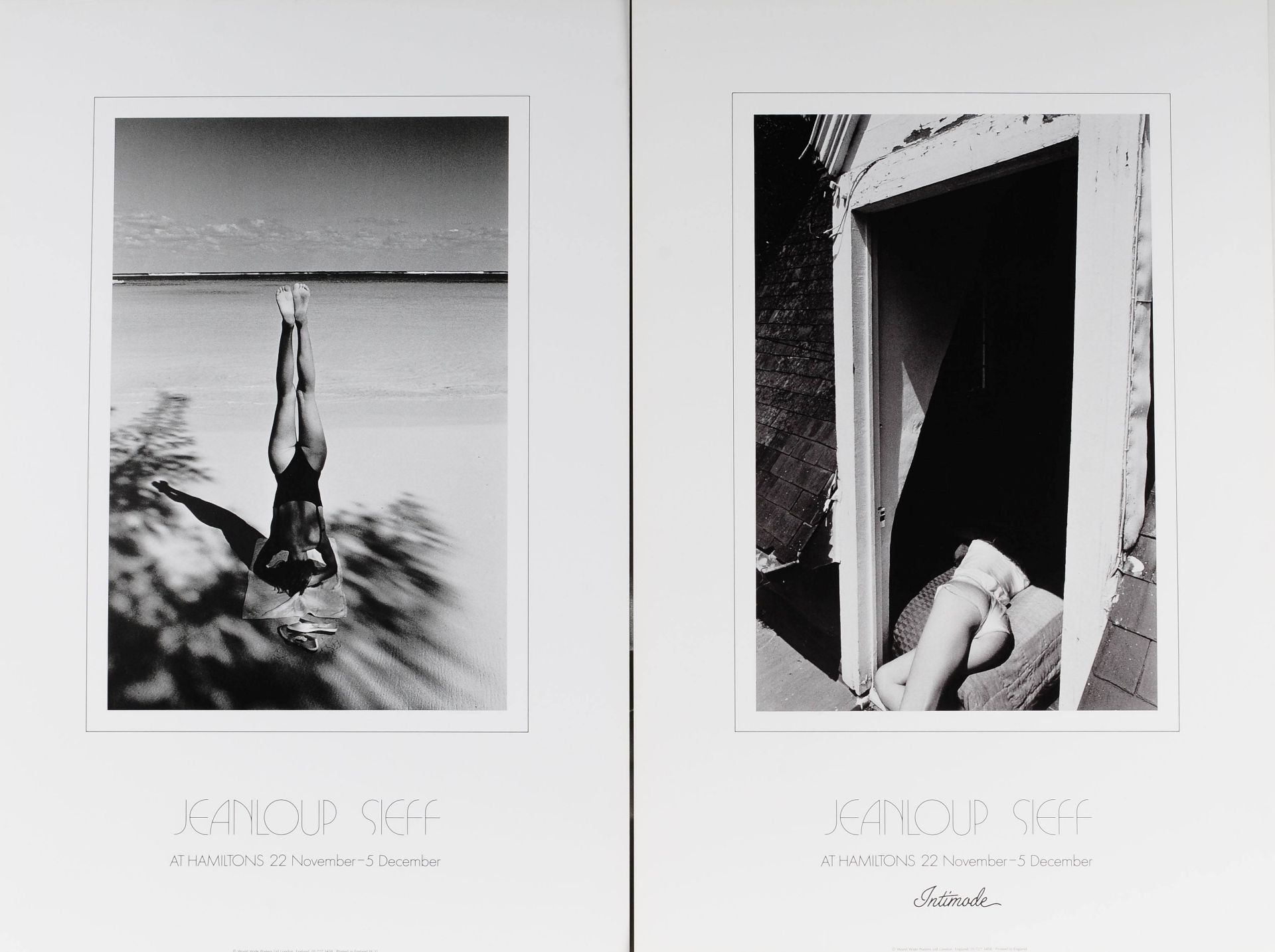 Sieff, Jeanloup (1933 Paris - 2000 ebd.) 2 Fotoprints, Ausstellungsplakate der Galerie Hamiltons, - Bild 3 aus 3