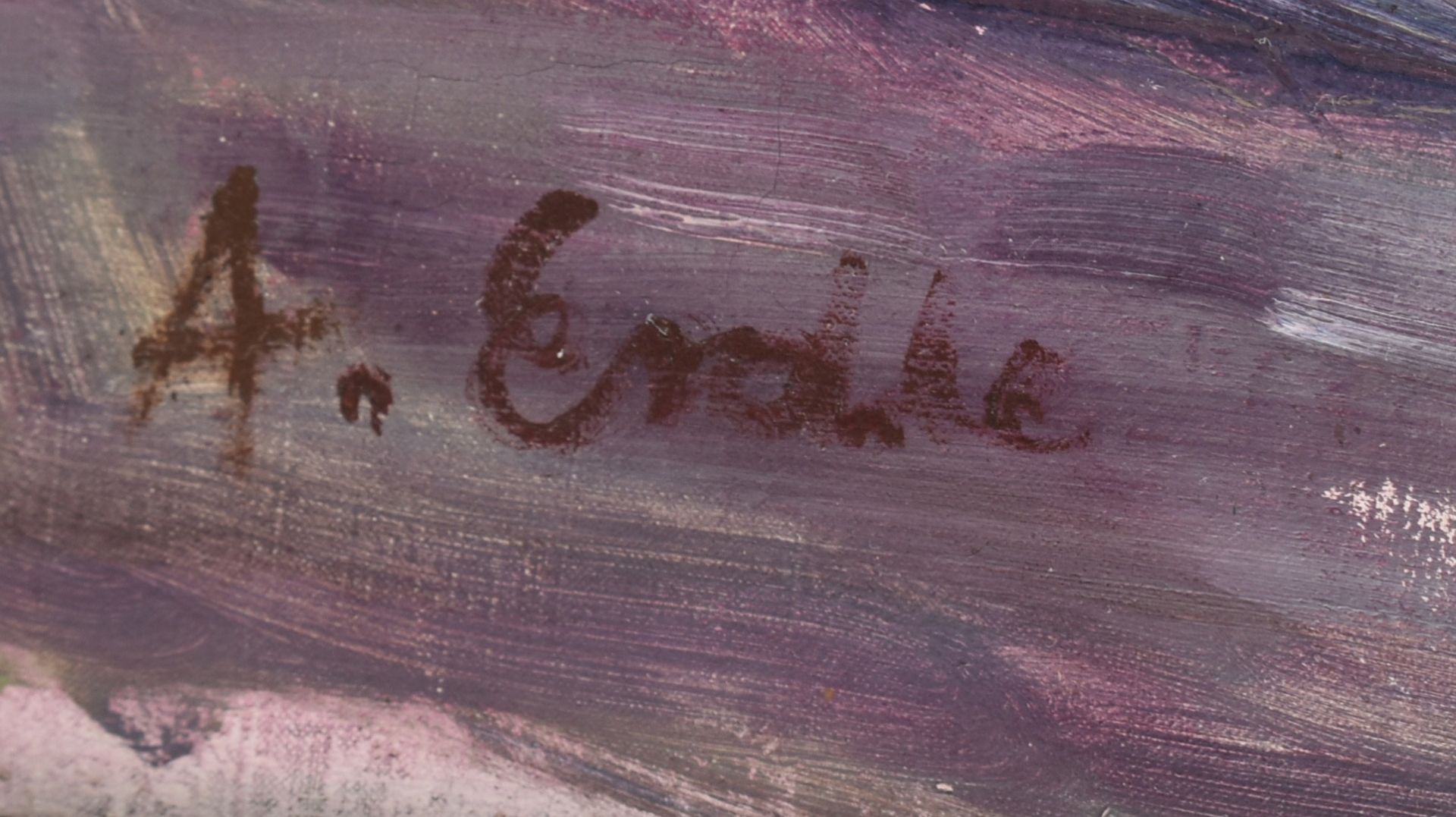 Erdke, A. Öl/Lwd., zwei Frauenakte, links unten signiert, gerahmt, mit Rahmung ca. 104 x 74 cm - Bild 4 aus 4