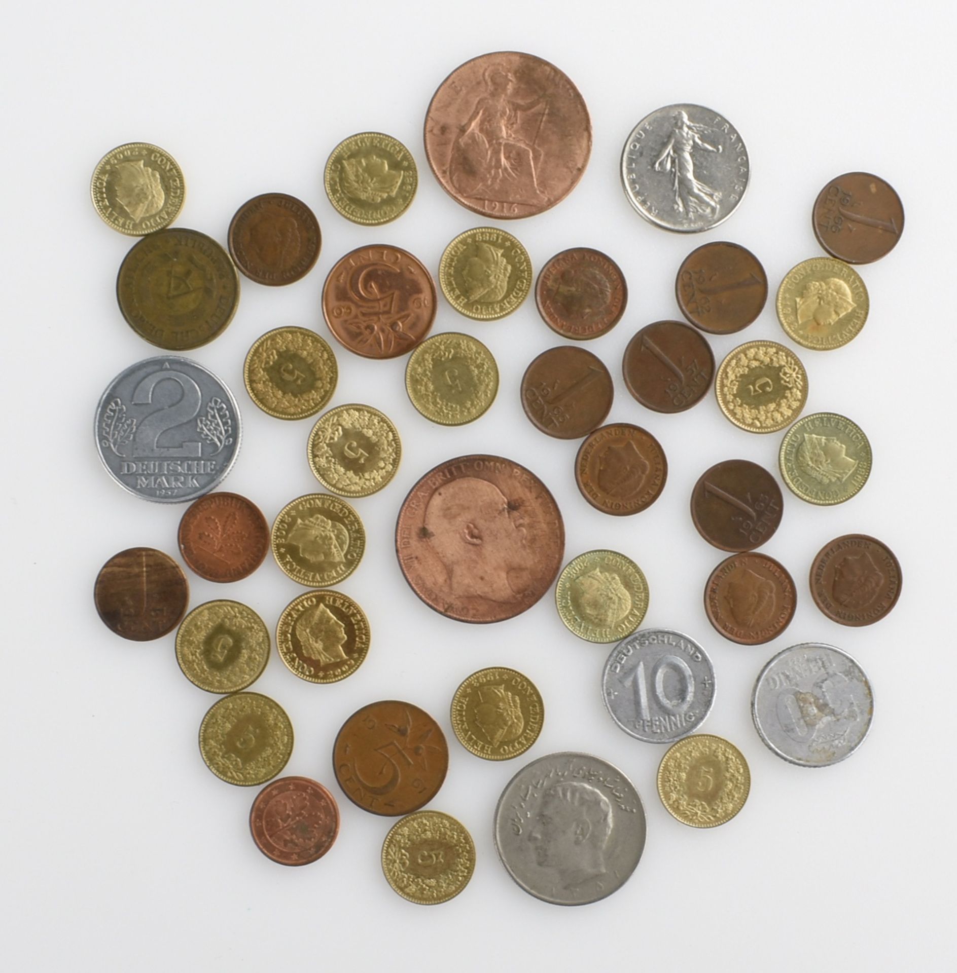 Konvolut Münzen und Gedenkprägungen insg. wohl an die 60 Stück, dabei u.a.: 1 x 10 DM in Silber - Bild 5 aus 5