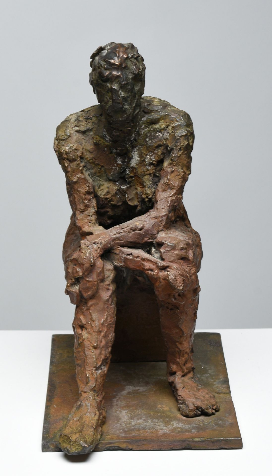 Weber, Jürgen (1928 Münster - 2007 Pou d'es Lleó/Ibiza) Bronze, dunkel patiniert, weiblicher Akt - Bild 2 aus 2