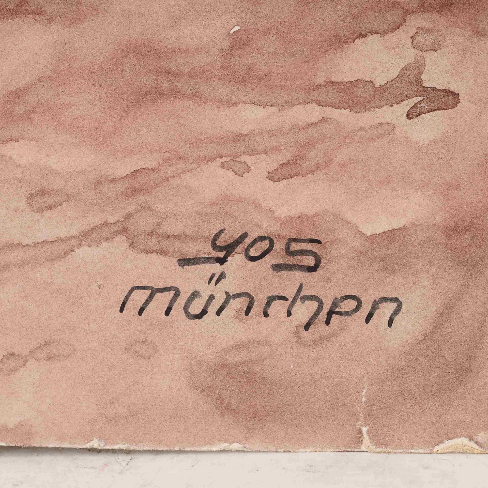 Süssmeier, Josef (YOS, 1897 Rohr - 1971 München) Paar Studienzeichnungen, Aquarell und Gouache - Bild 5 aus 5