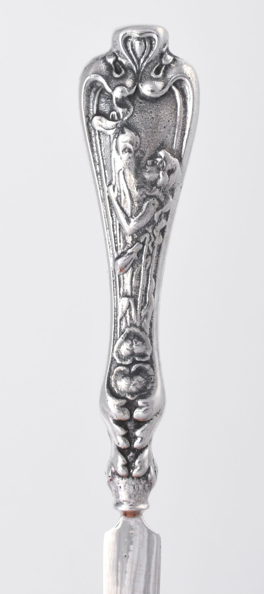 Brieföffner Silber 925, Hersteller: Gebrüder Deyhle, Schwäbisch Gmünd, im Jugendstil, geschweifter - Bild 3 aus 3