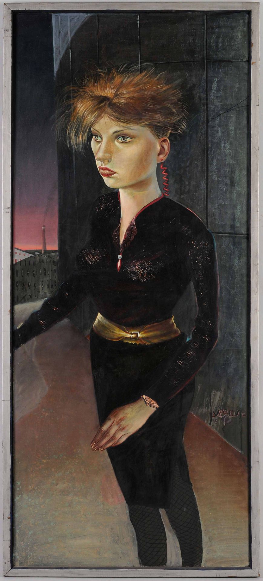 Schulze, Harald (1952 Schmölln - tätig in Müncheberg u. Borgomaro) Acryl/Lwd., "MAREN II", rechts im