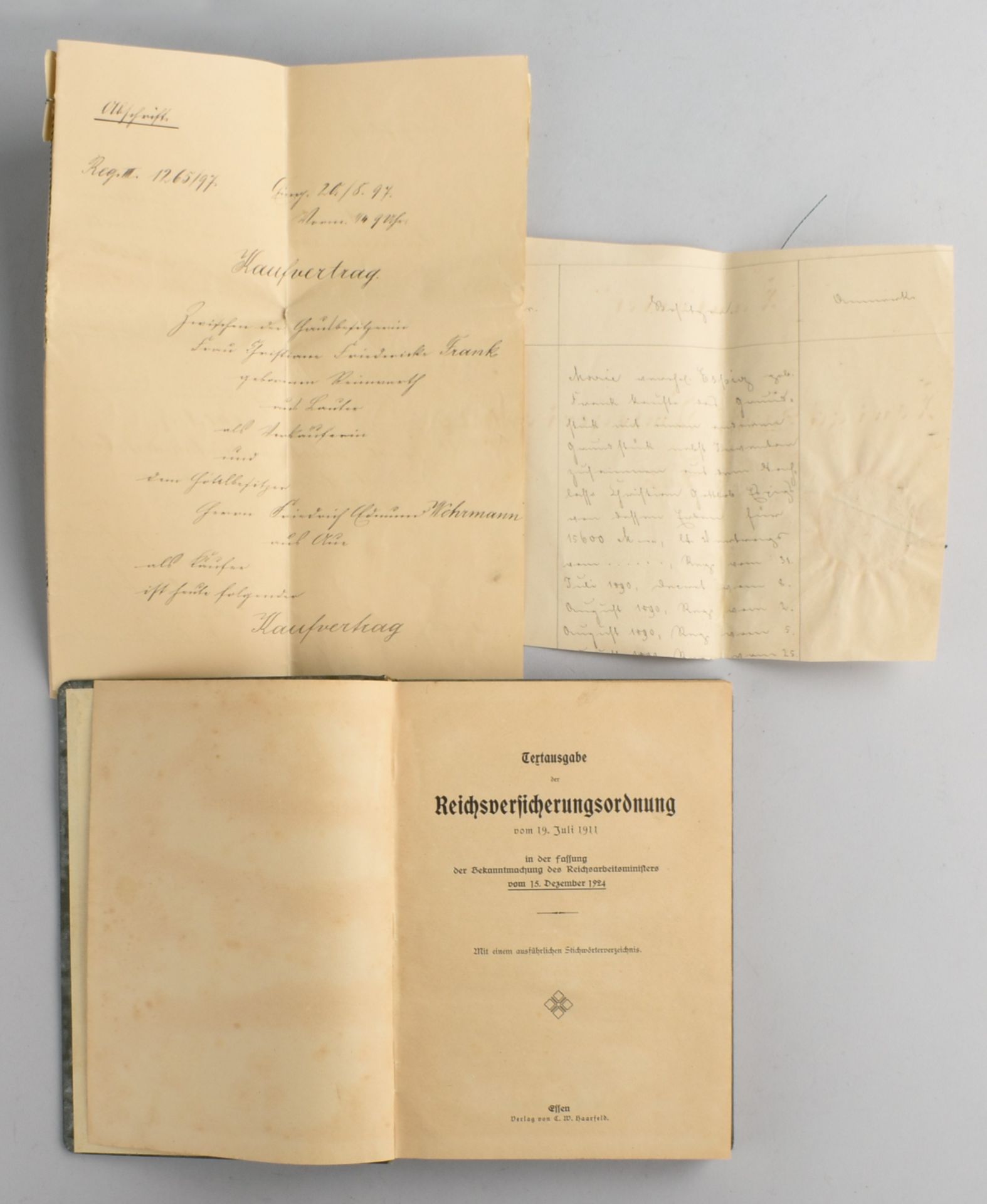 Historische Dokumente Sachsen 1 x Kaufvertrag des Königlichen Amtsgerichtes Schwarzenberg vom 9. - Bild 3 aus 3