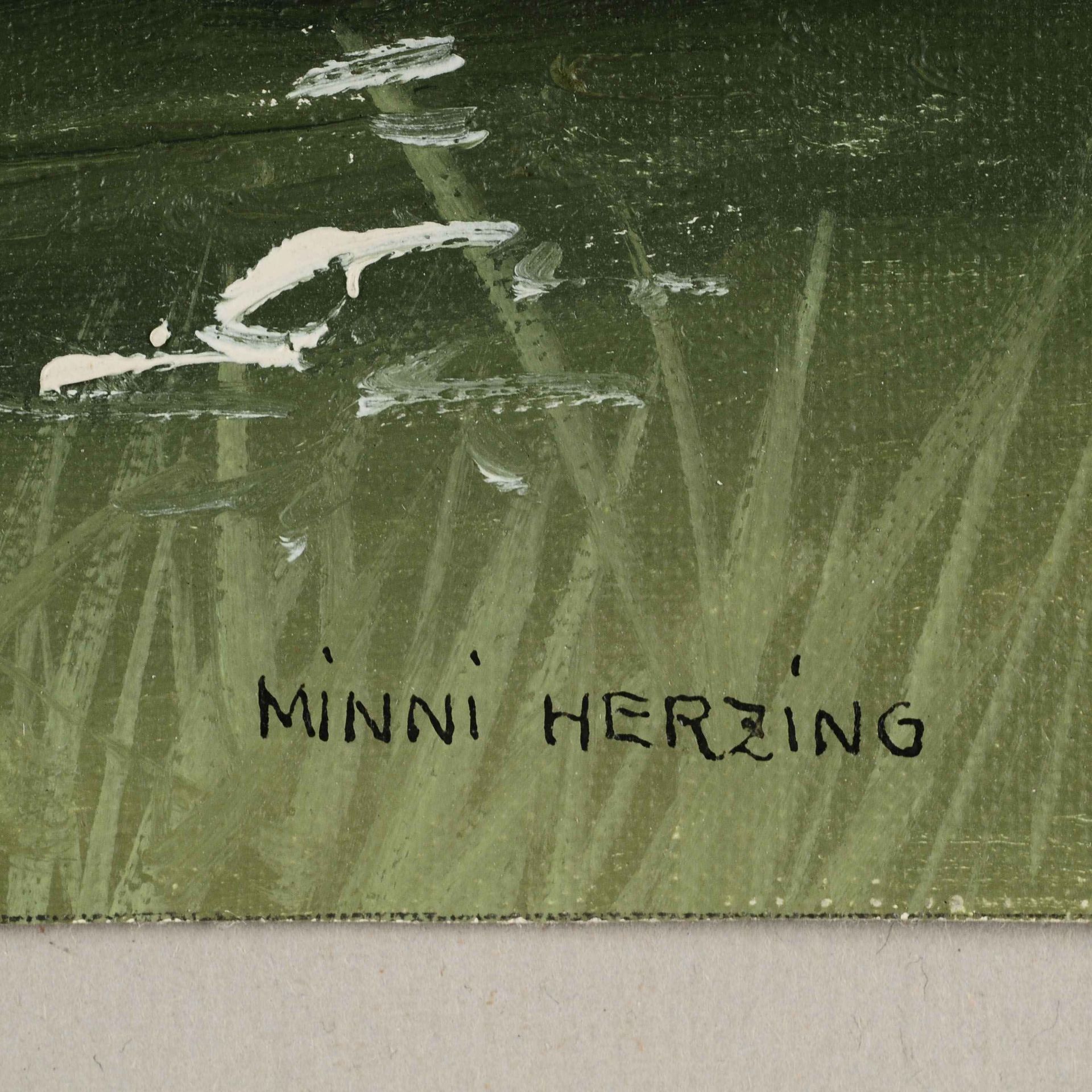 Herzing, Minni (1883 Frankfurt/Main - 1968 Karl-Marx-Stadt) Öl/Lwd., "San Vigilio im Ennebergtal, - Bild 4 aus 4