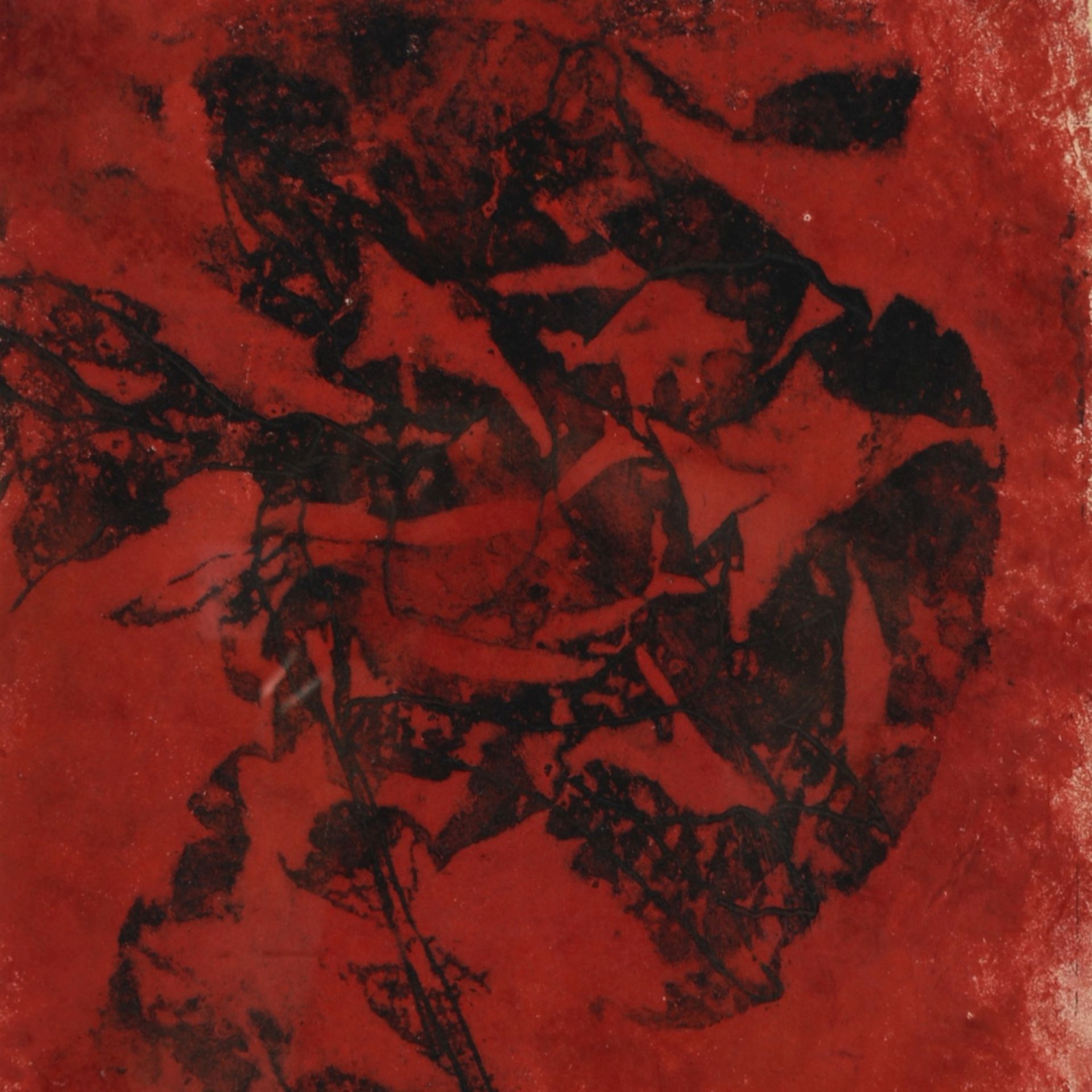 Steding, Willy (um 1920 - 1950 tätig in Hamburg-Wandsbek) Lithografie in Rot und Schwarz auf
