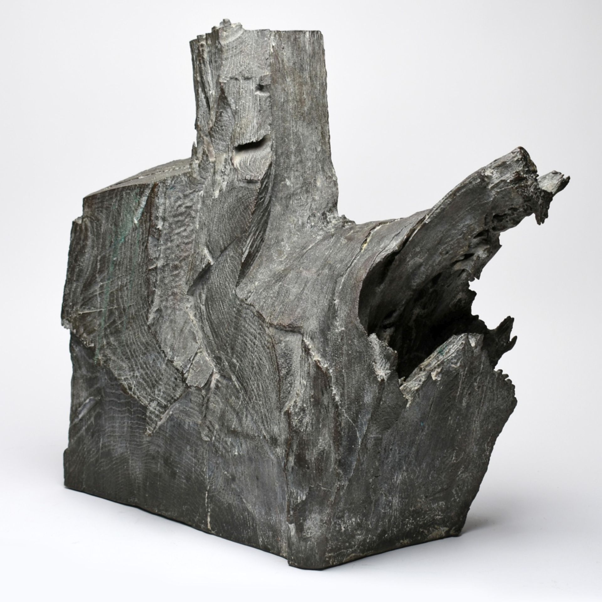 Brockhage, Hans (1925 Schwarzenberg - 2009 ebd.) Bronzeplastik, "Die Ansprache" / "Gegebenes