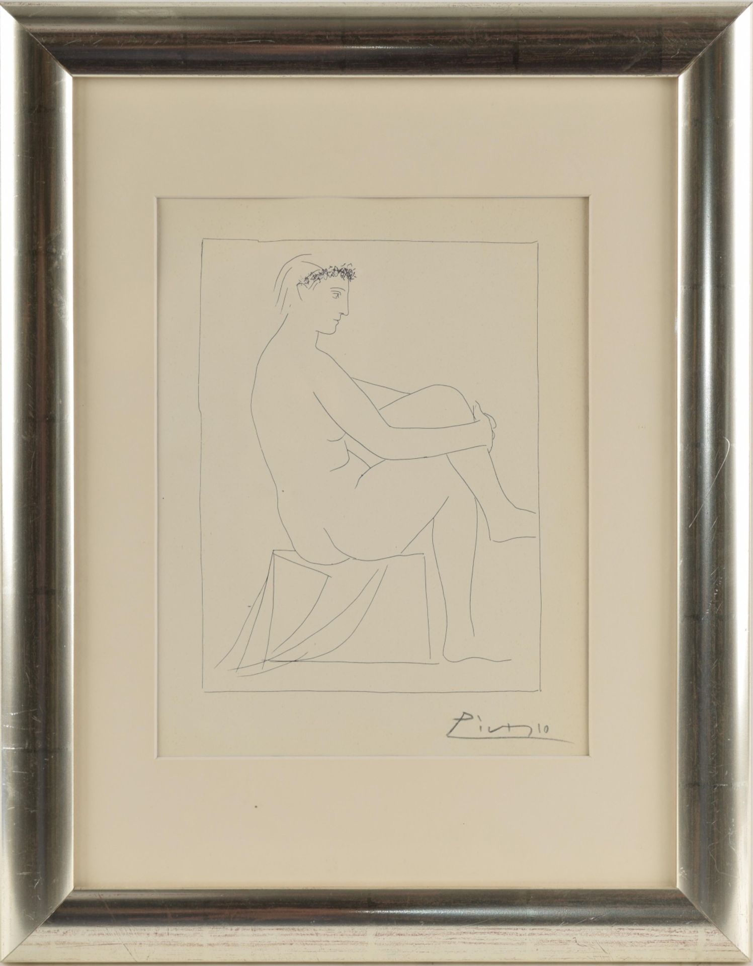 Picasso, Pablo (nach) Lithografie, weiblicher Akt, Suite Vollard, unten von fremder Hand bezeichnet, - Image 3 of 4