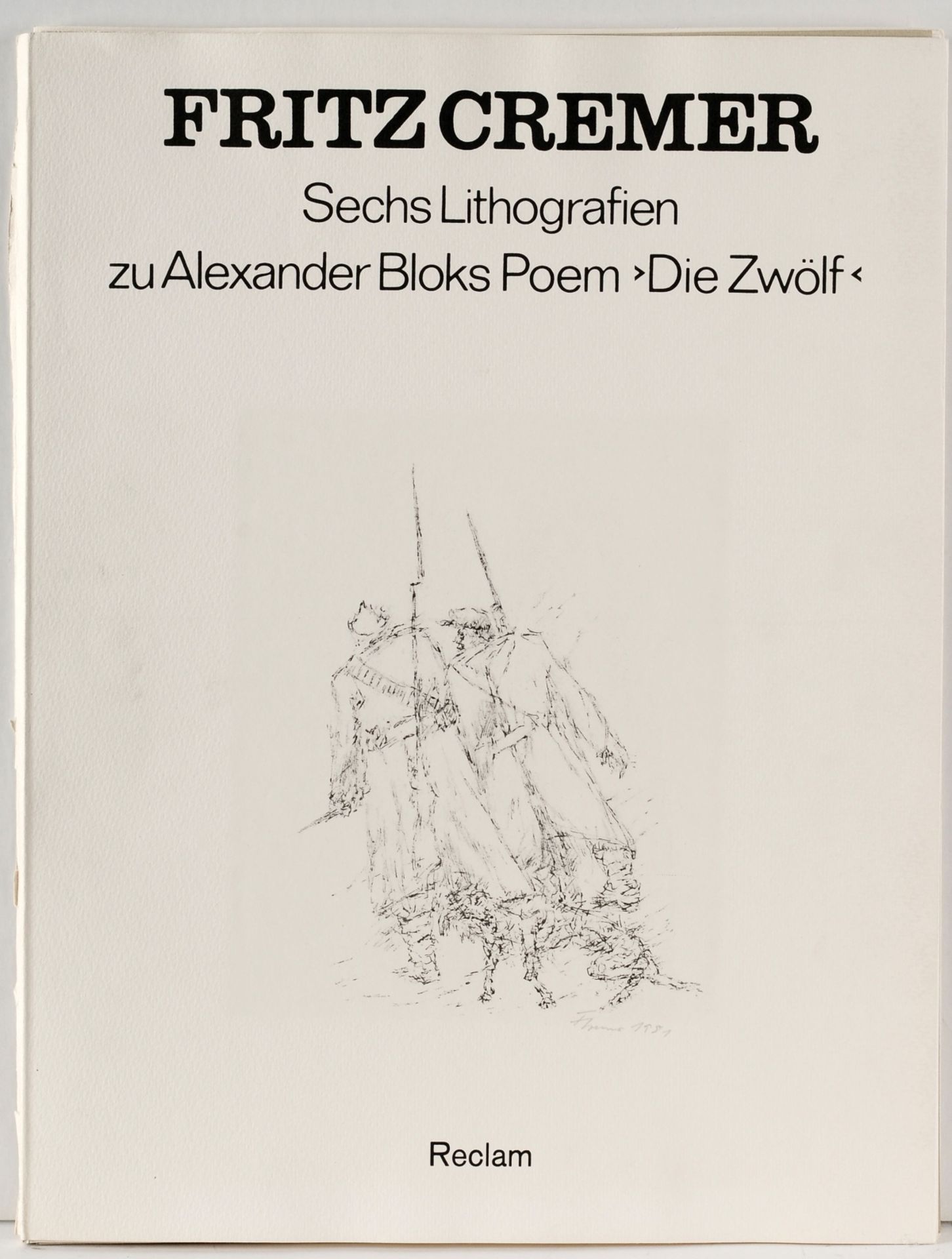 Cremer, Fritz (1906 Arnsberg im Sauerland - 1993 Berlin) Künstlermappe, "Sechs Lithografien zu - Bild 2 aus 4