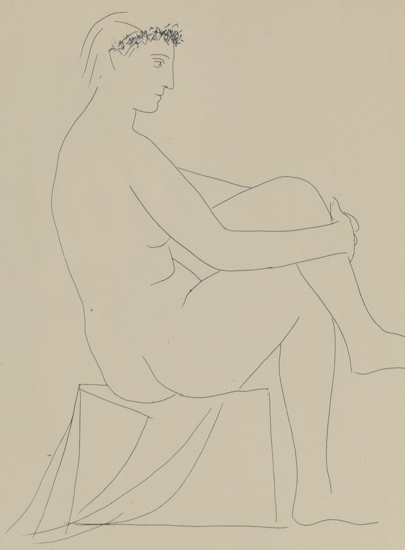 Picasso, Pablo (nach) Lithografie, weiblicher Akt, Suite Vollard, unten von fremder Hand bezeichnet, - Bild 2 aus 4