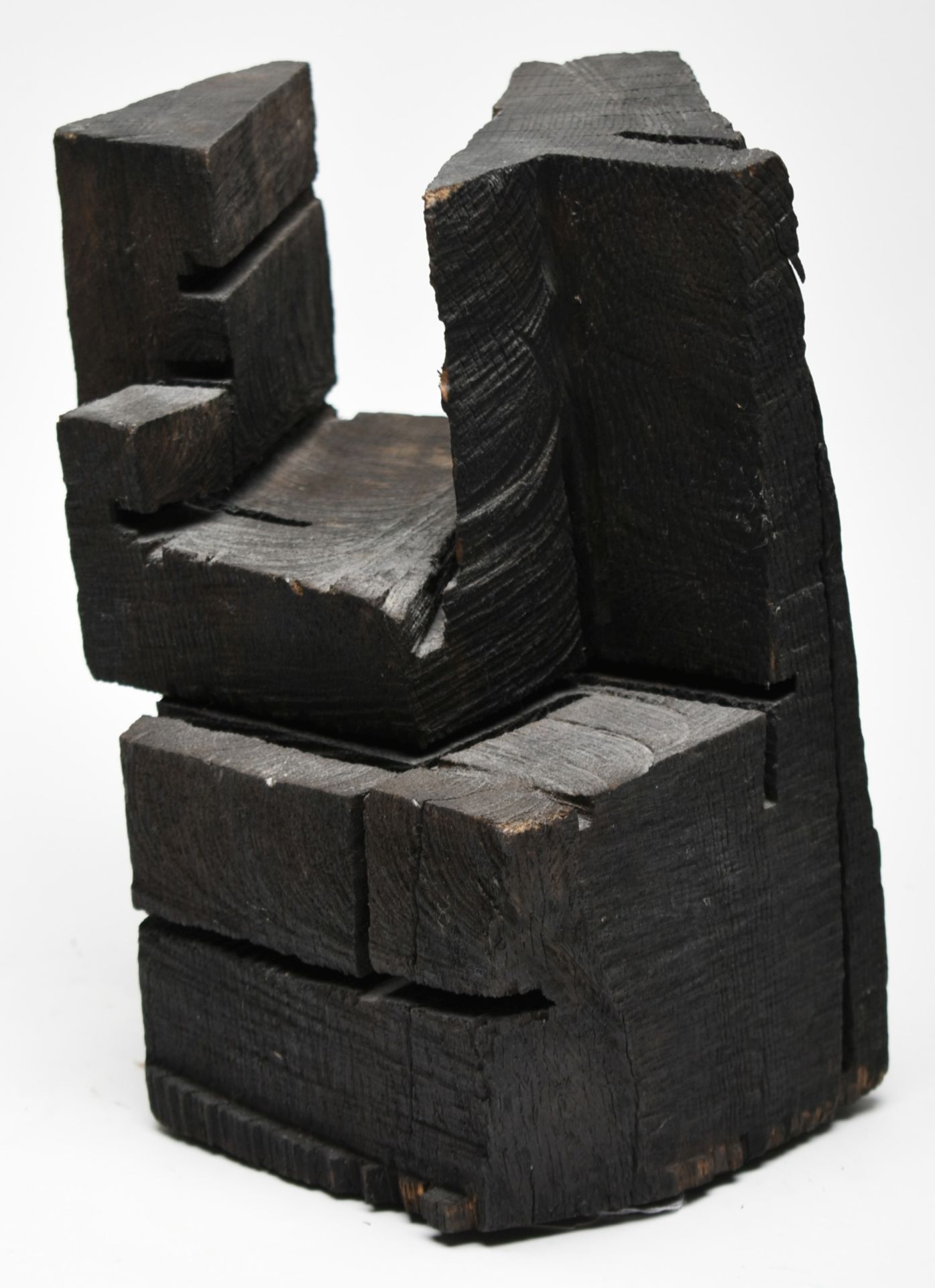 Brockhage, Hans (1925 Schwarzenberg - 2009 ebd.) Skulptur, Eichenholz, "Kubisches Rätsel", mit - Bild 3 aus 6