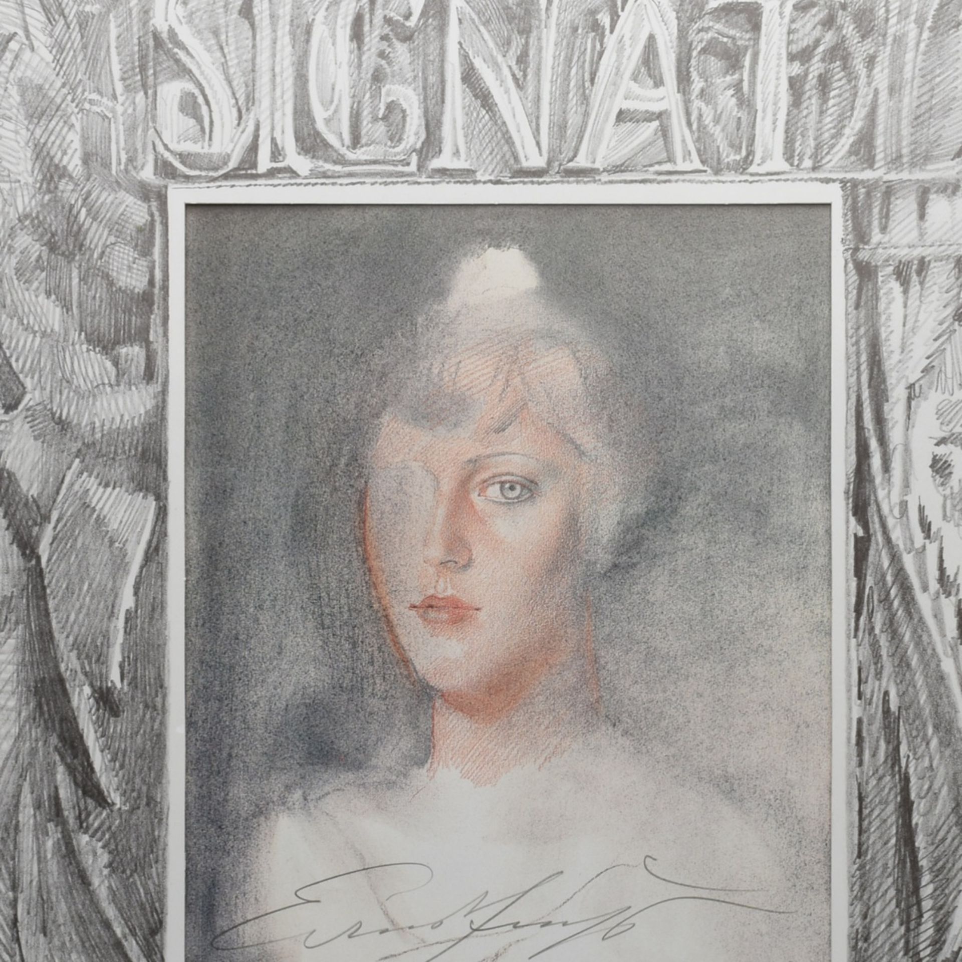 Künstlerbuch Ernst Fuchs "Signatur Nr. 6", im Plexiglasschuber, gestaltet von Ernst Fuchs (1930 Wien