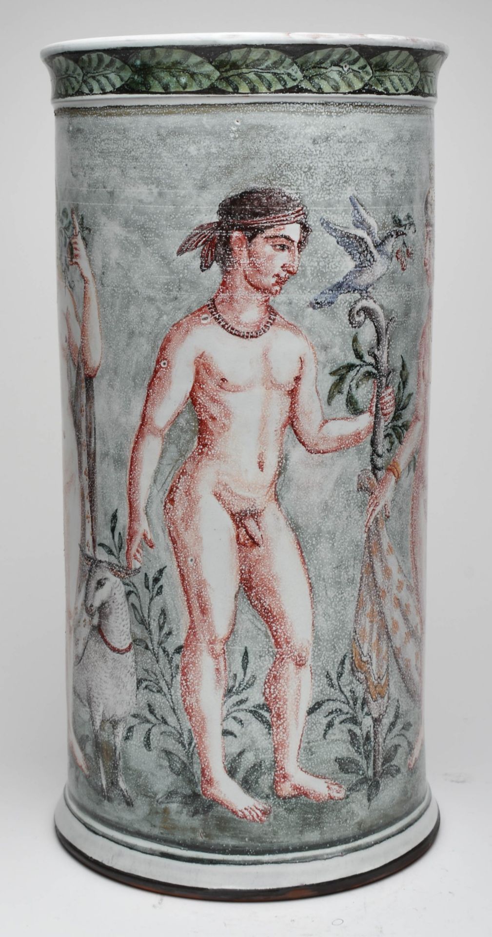 Hilpert-Artes, Sigrid (1953 Melkes/Thür. - lebt u. arbeitet in Dresden) große Vase, Fayence, - Bild 4 aus 4