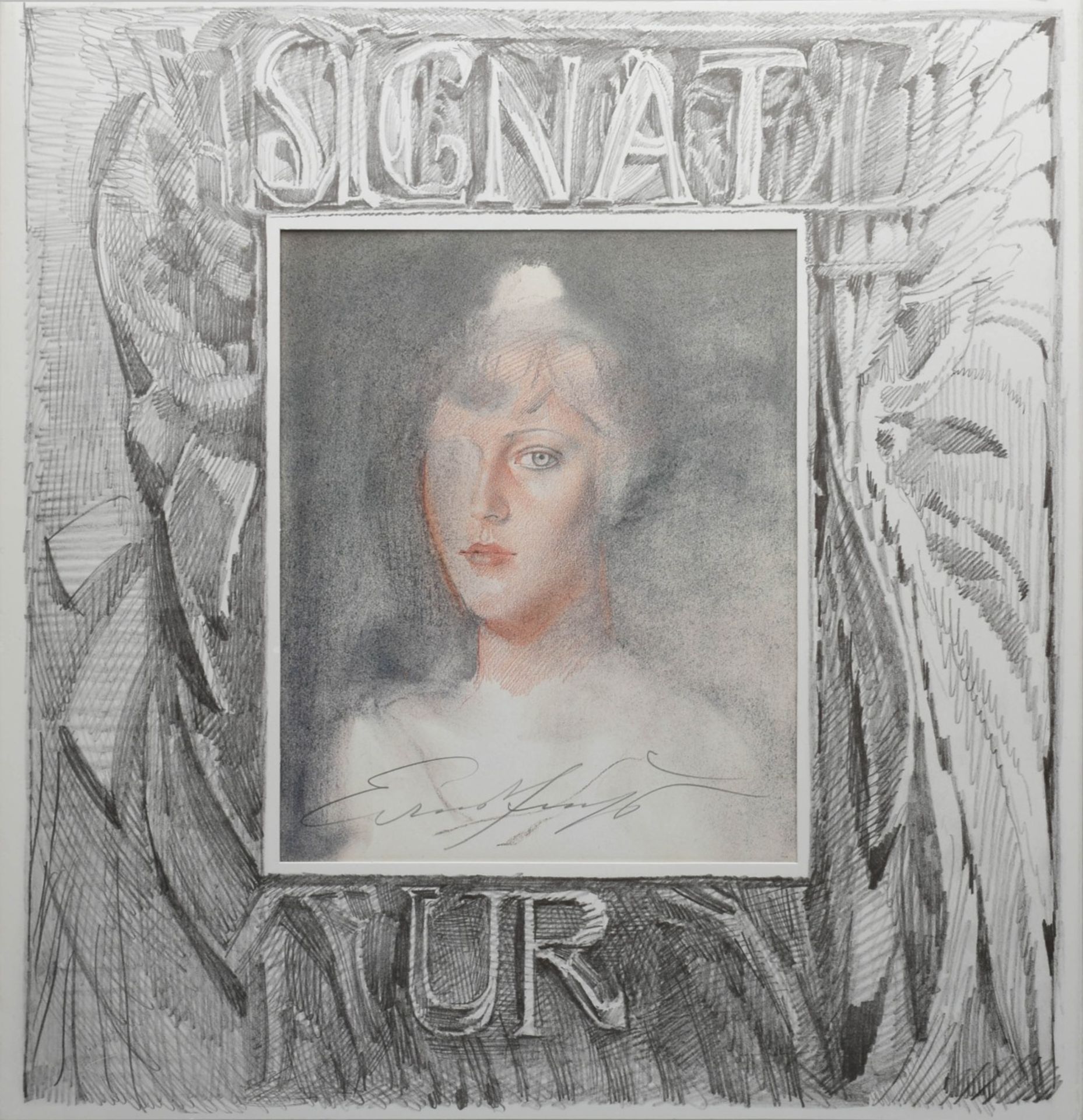 Künstlerbuch Ernst Fuchs "Signatur Nr. 6", im Plexiglasschuber, gestaltet von Ernst Fuchs (1930 Wien - Bild 2 aus 3