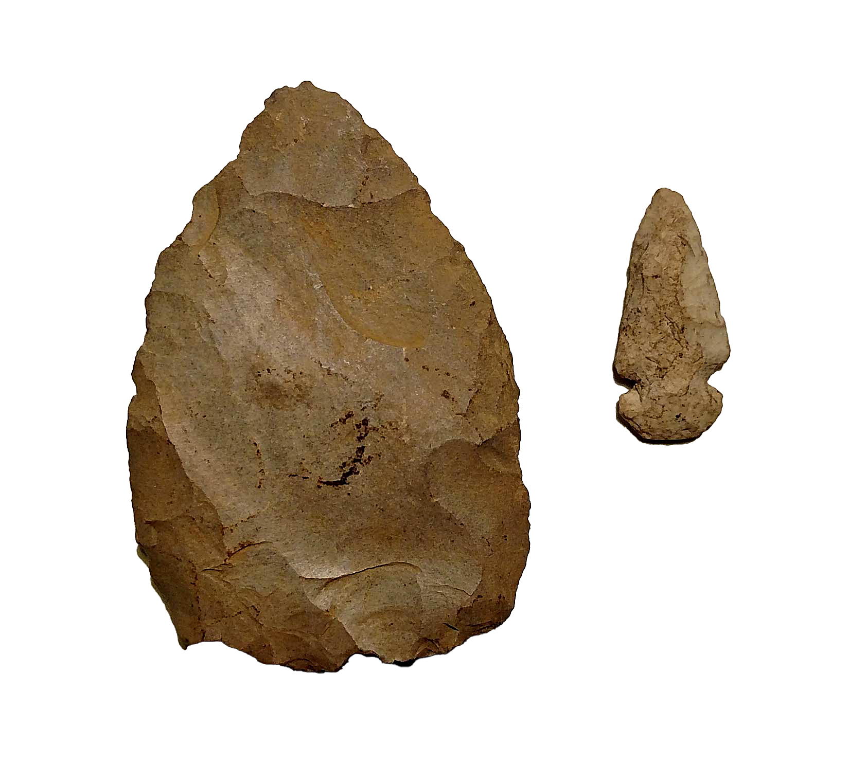 (2) Prehistoric Stone Tools/Points - Image 2 of 5