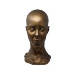 Rich Hager (20th C.) Female Head Bust