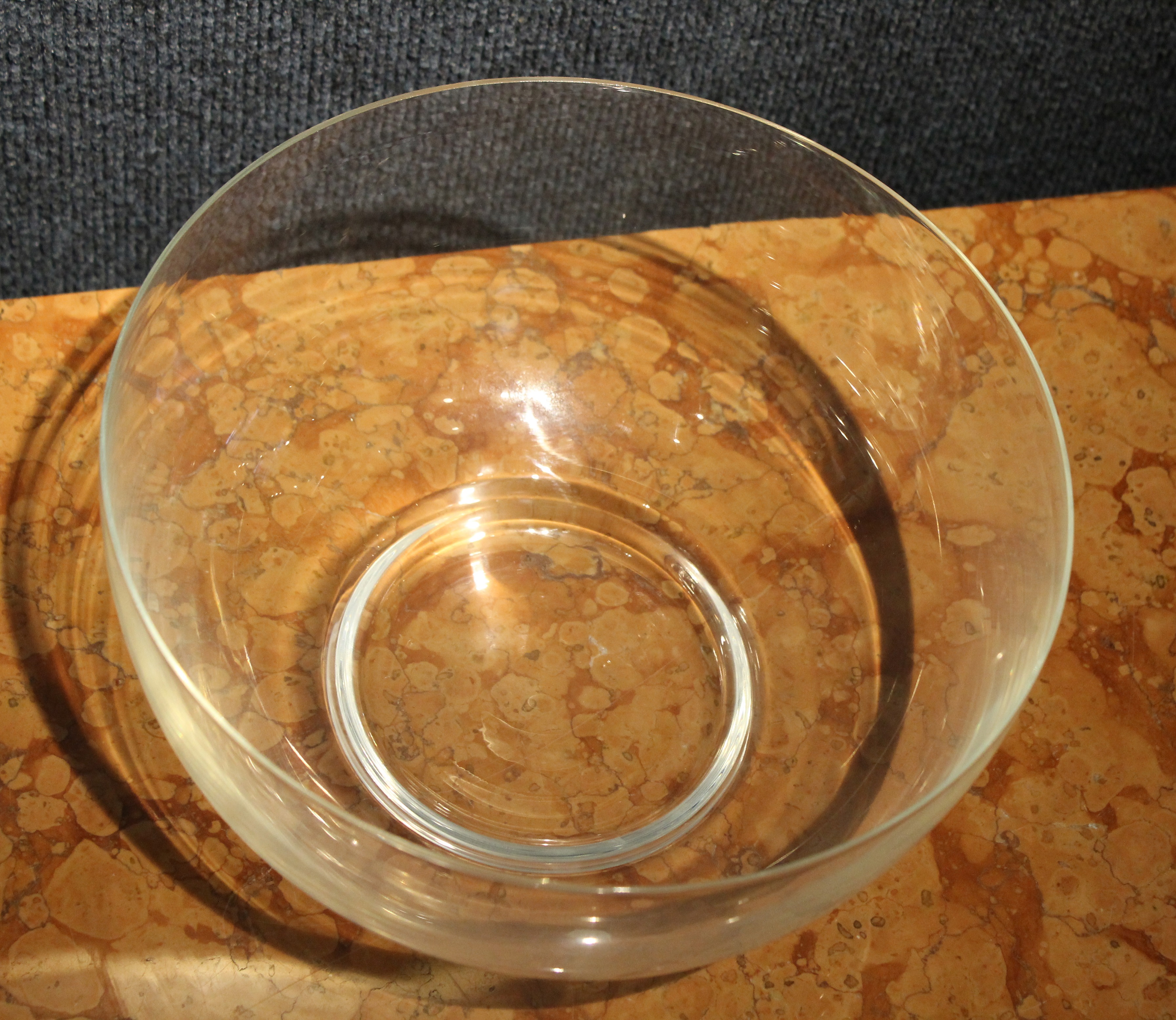 Large Tiffany & Co. Glass Serving Bowl - Image 4 of 5