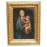 After Raphael, Madonna and Child Portrait