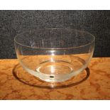 Large Tiffany & Co. Glass Serving Bowl