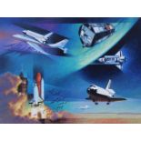 Howard Koslow (1924 - 2016) "U.S. Space Vehicles"