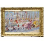 Cottavoz, Signed Impressionist Parade Scene