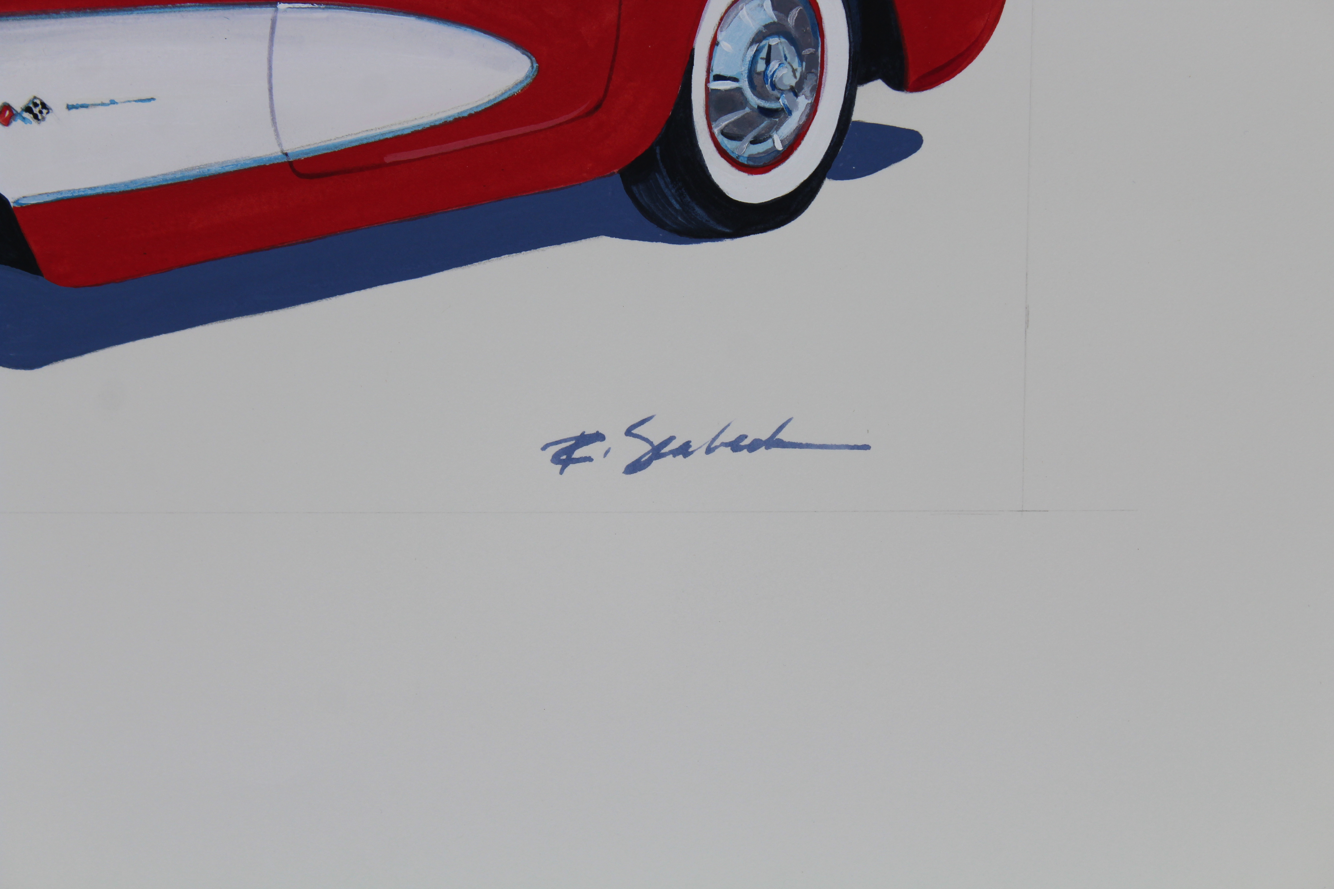 Robert Seabeck (B. 1945) "1957 Corvette" - Image 3 of 4