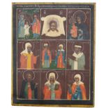 Antique 9-Part Russian Icon