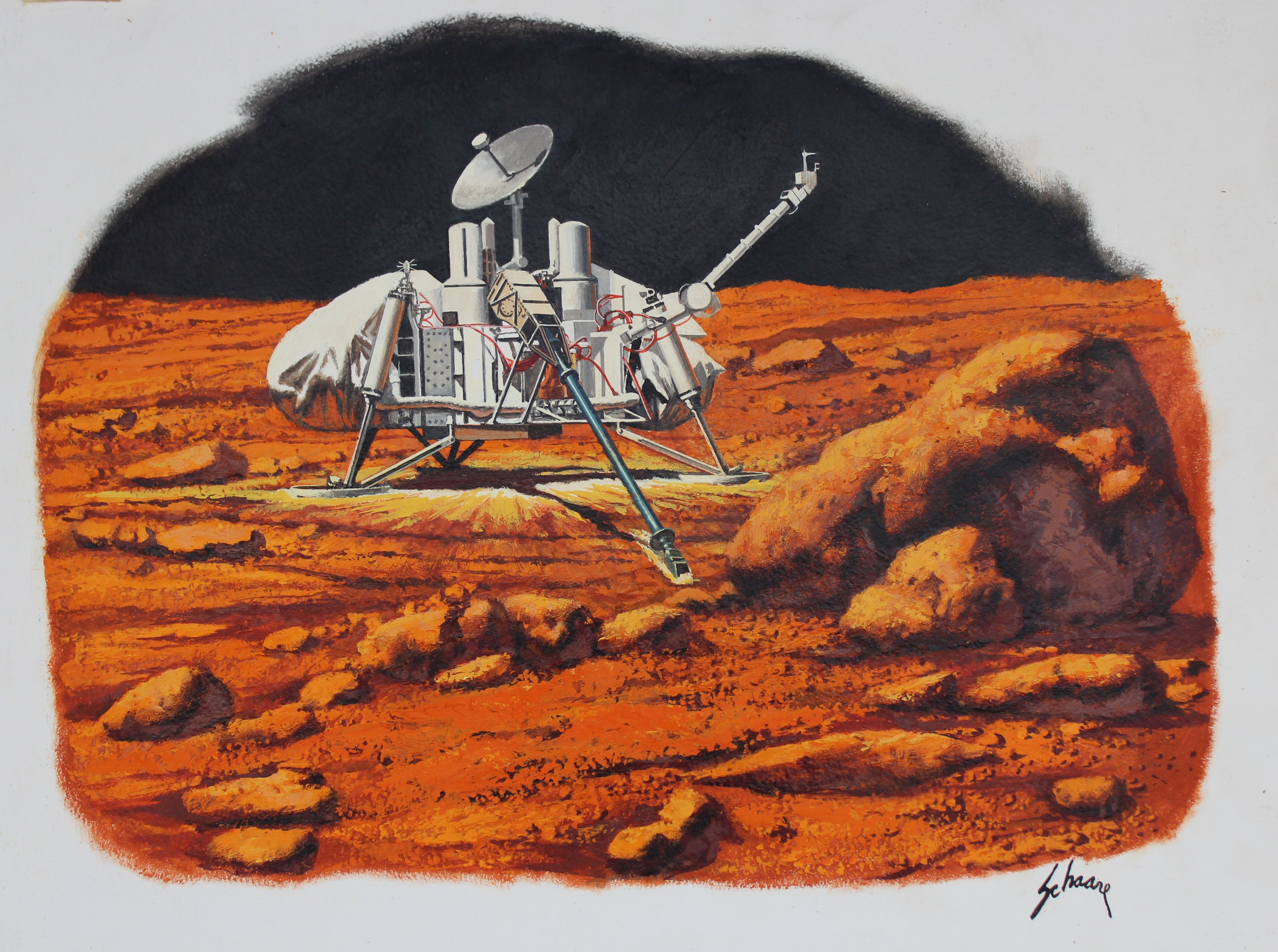 Harry Schaare (1922 - 2008) "Mars Landing" - Image 5 of 5