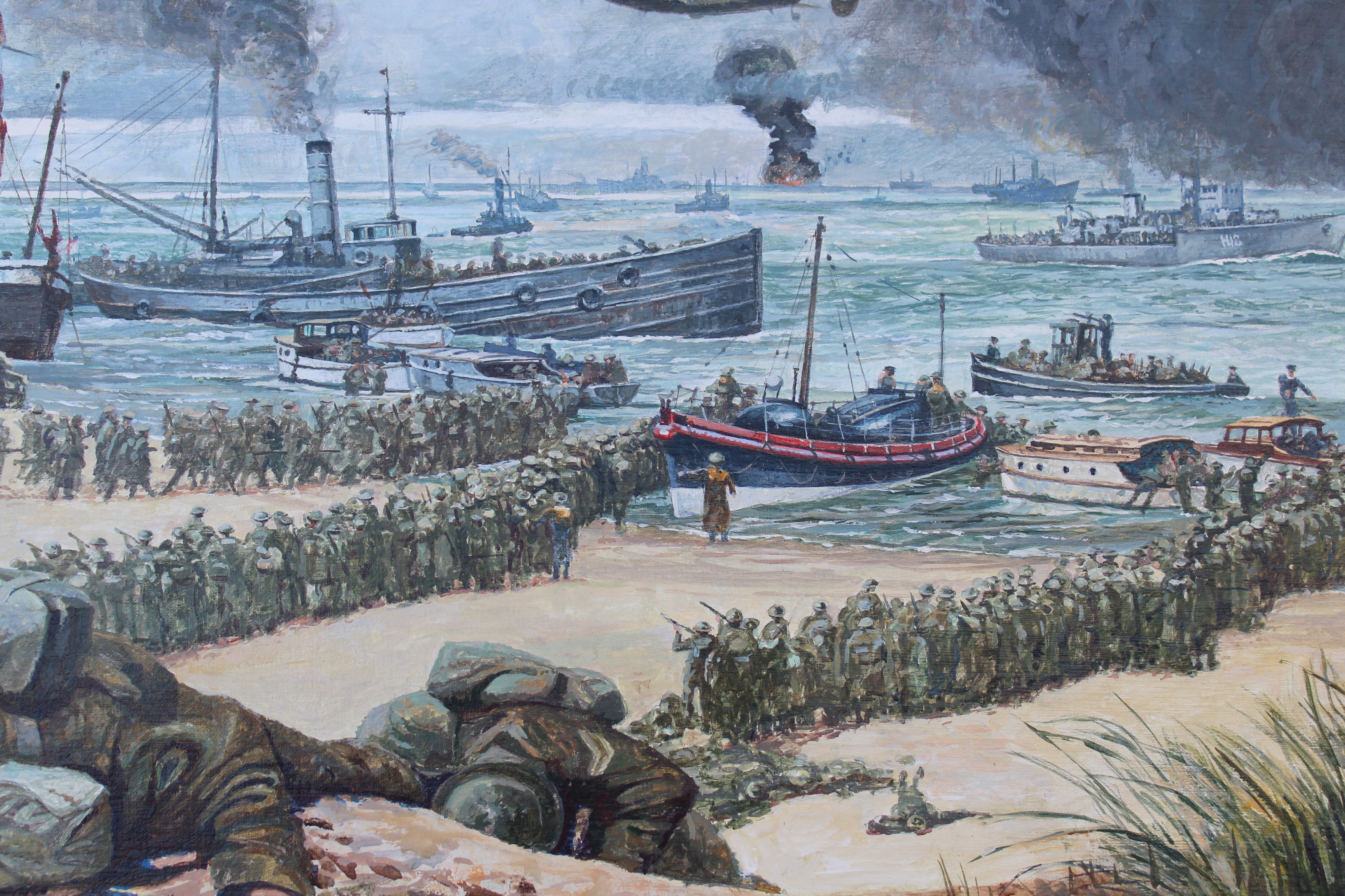 Brian Sanders (B. 1937) "Evacuation of Dunkirk" - Image 5 of 9