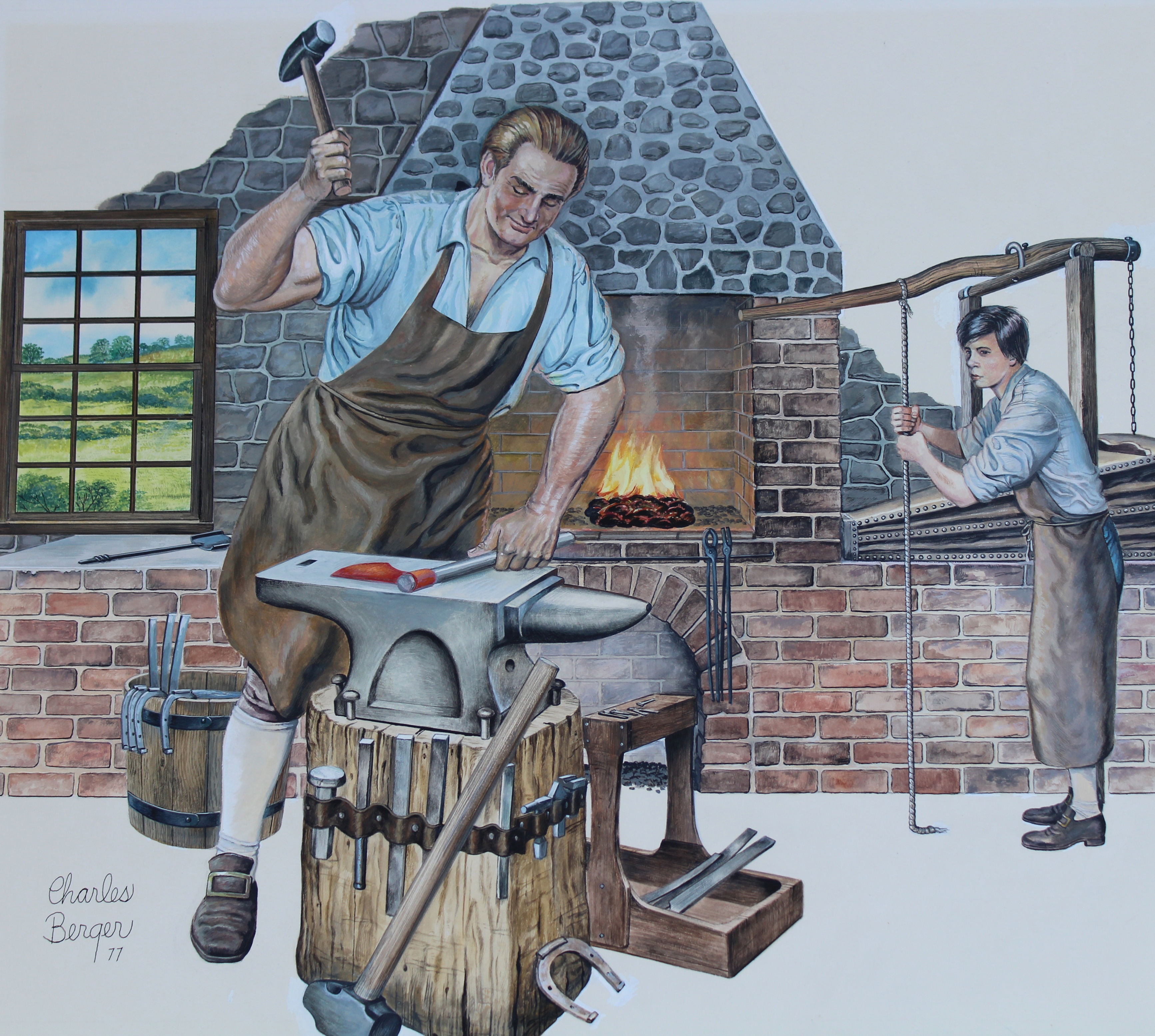 Charles Berger (1922 - 2012) "Blacksmith"