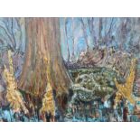Signed, Florida Swamp with Alligator Painting