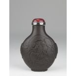 Rare Duan Stone 'Dragon' Snuff Bottle