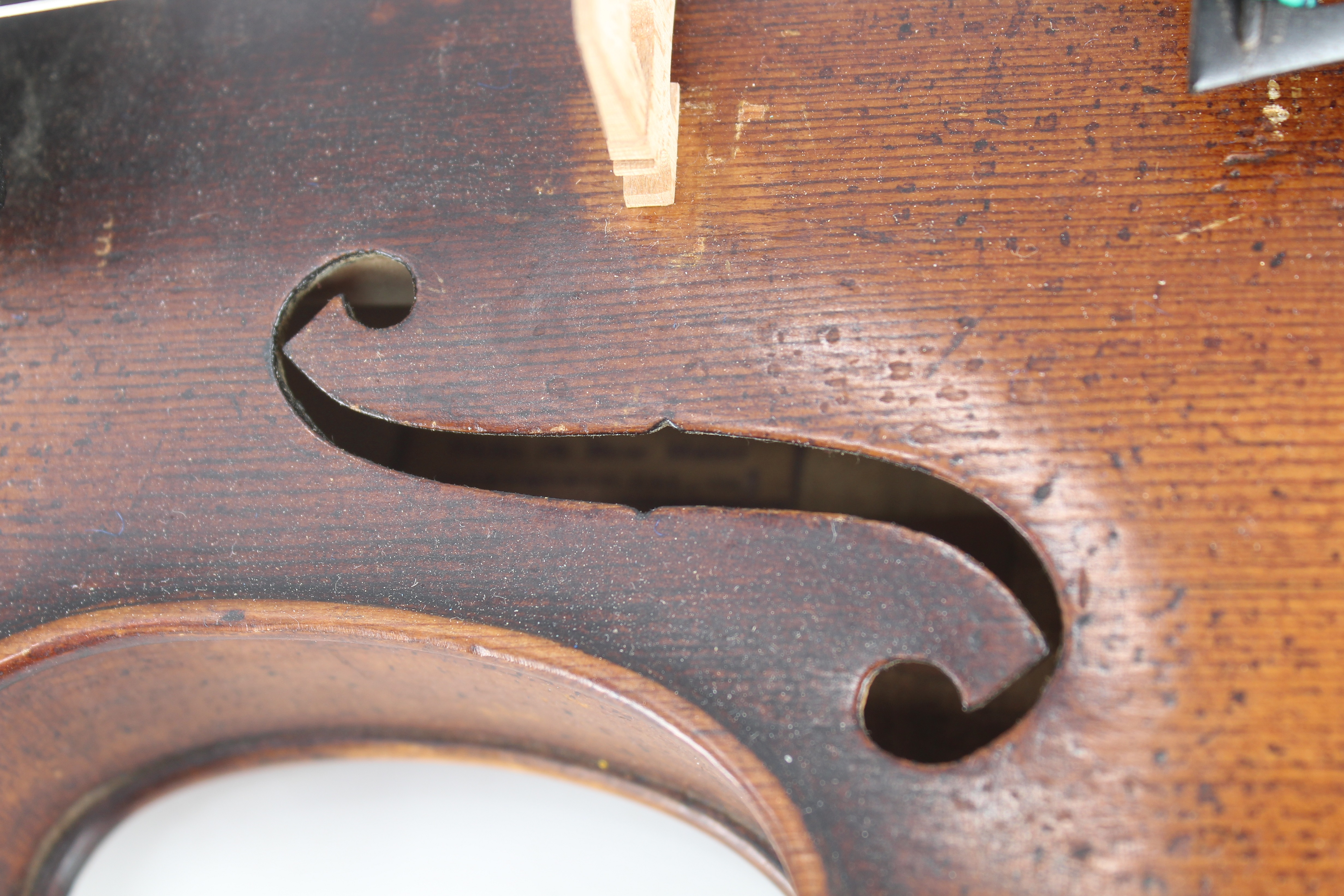 19th C. European Violin - Image 7 of 15