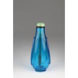 Antique Chinese Sapphire Blue Glass Snuff Bottle