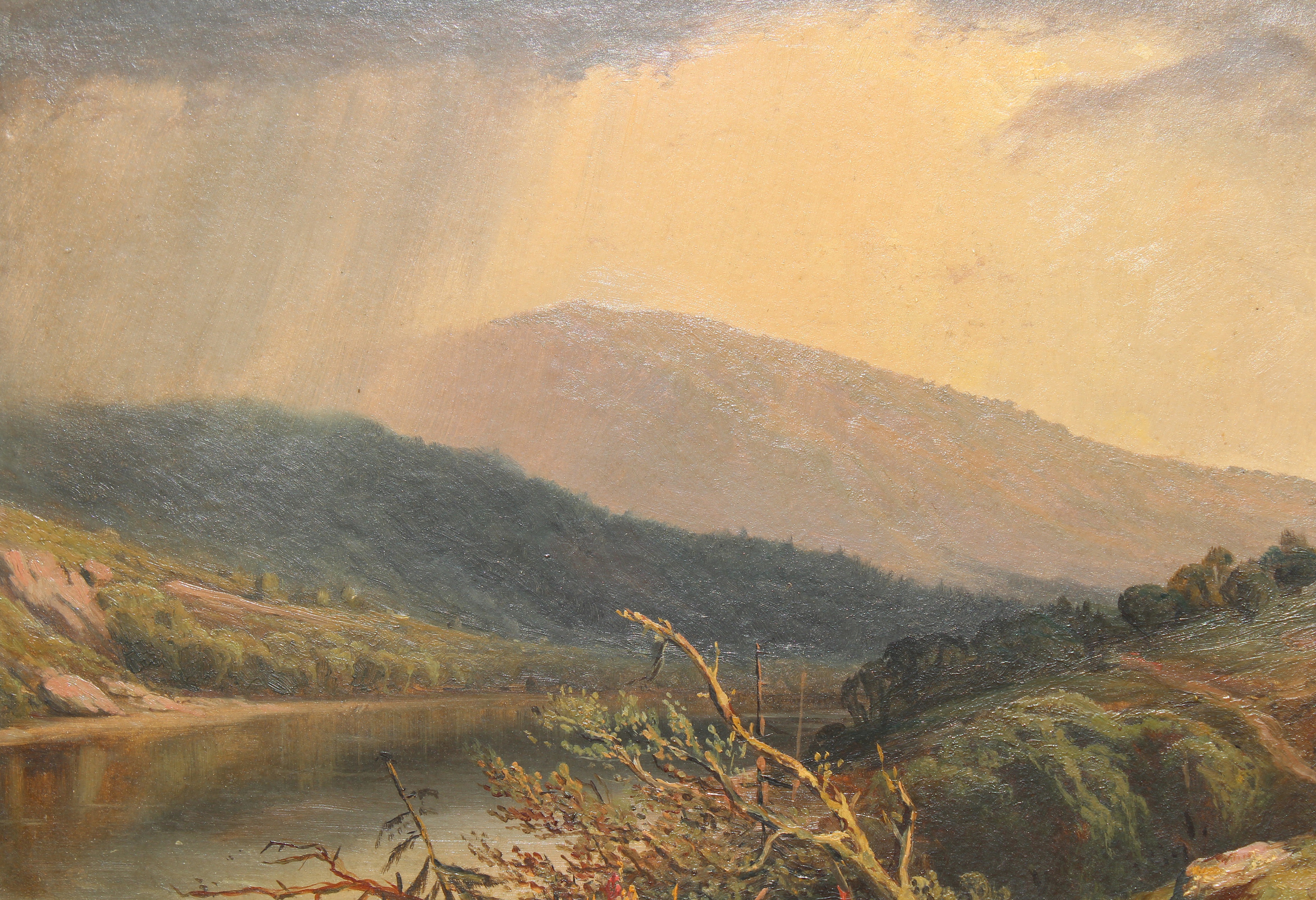 Hudson River School, 19th C. Landscape Painting - Image 3 of 4