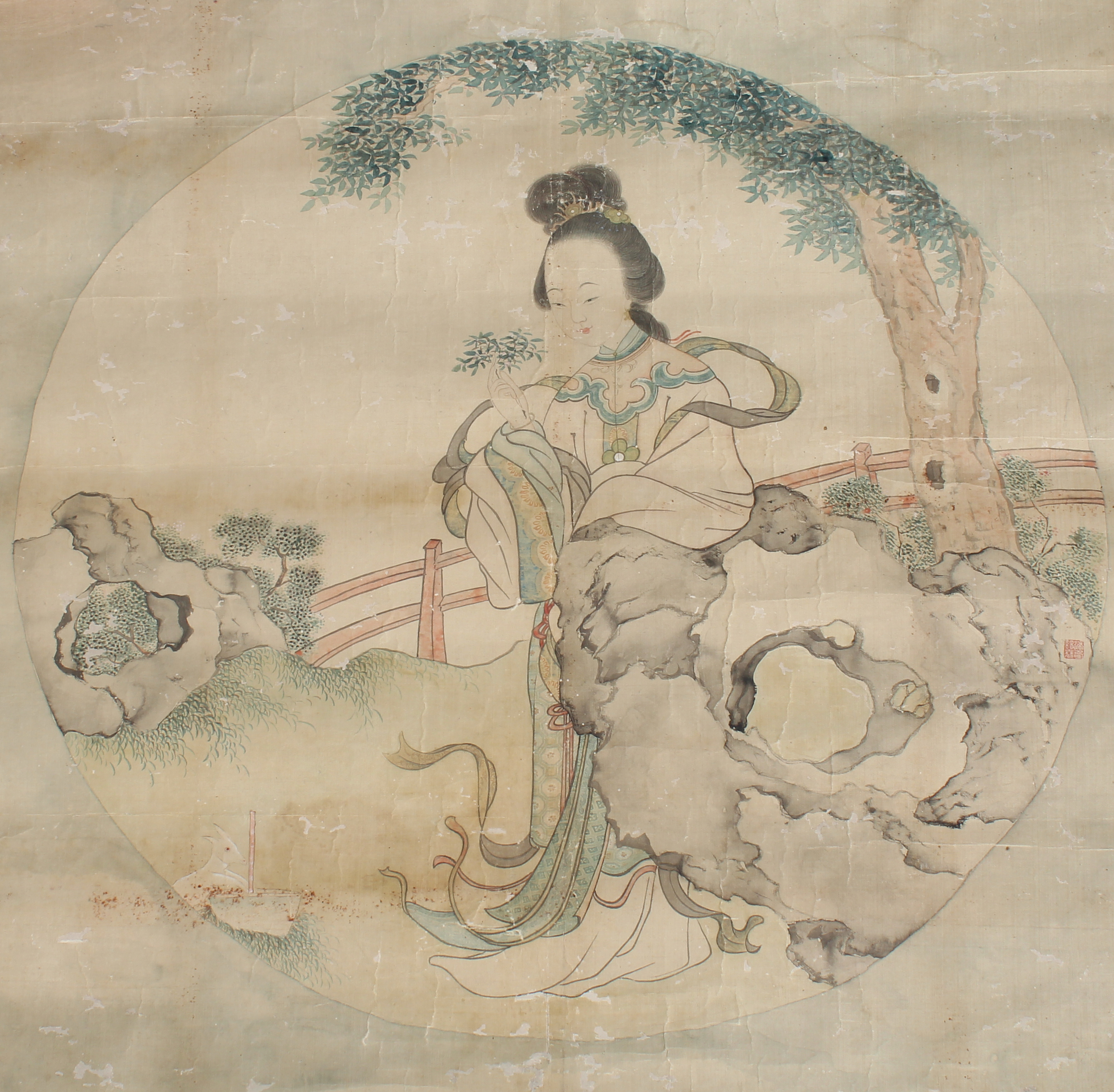 Antique Chinese Scroll Painting, Signed