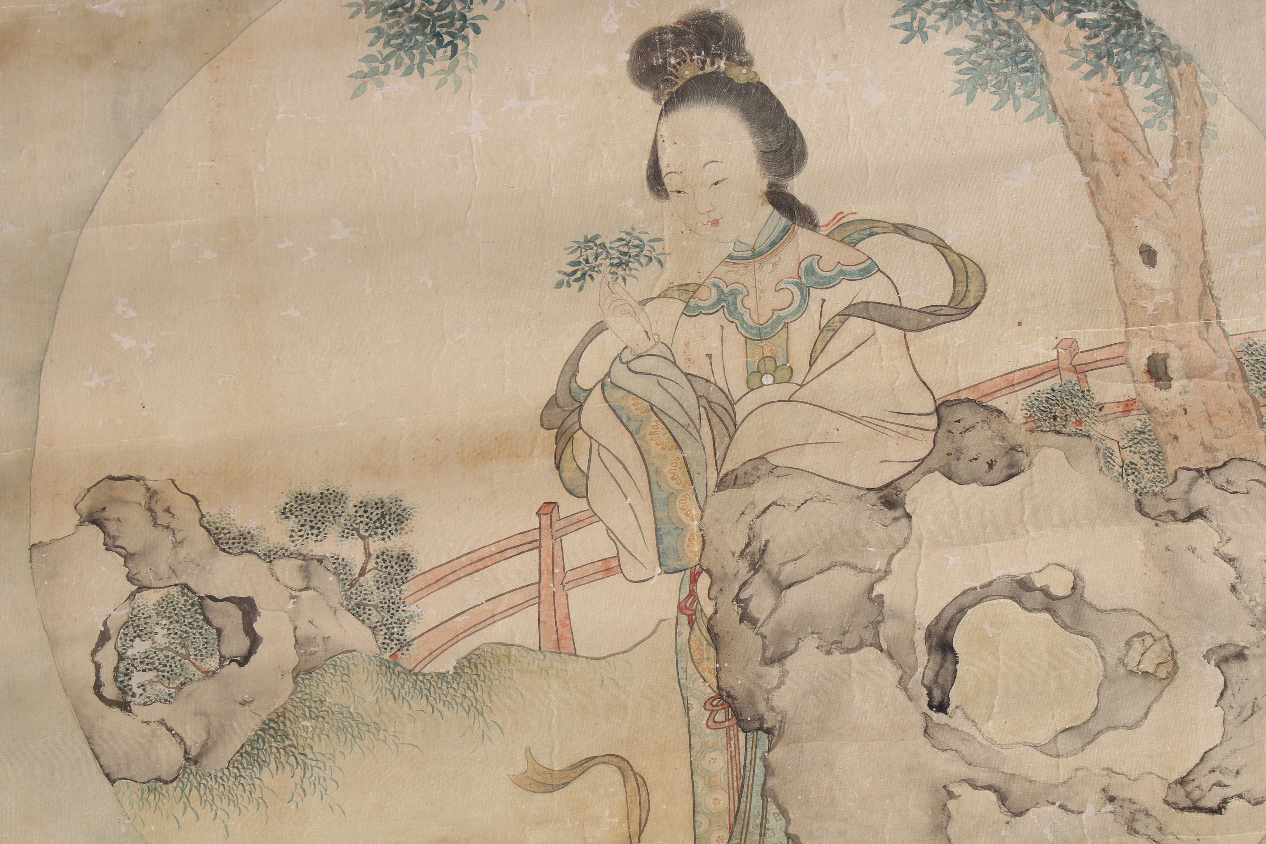 Antique Chinese Scroll Painting, Signed - Image 2 of 3